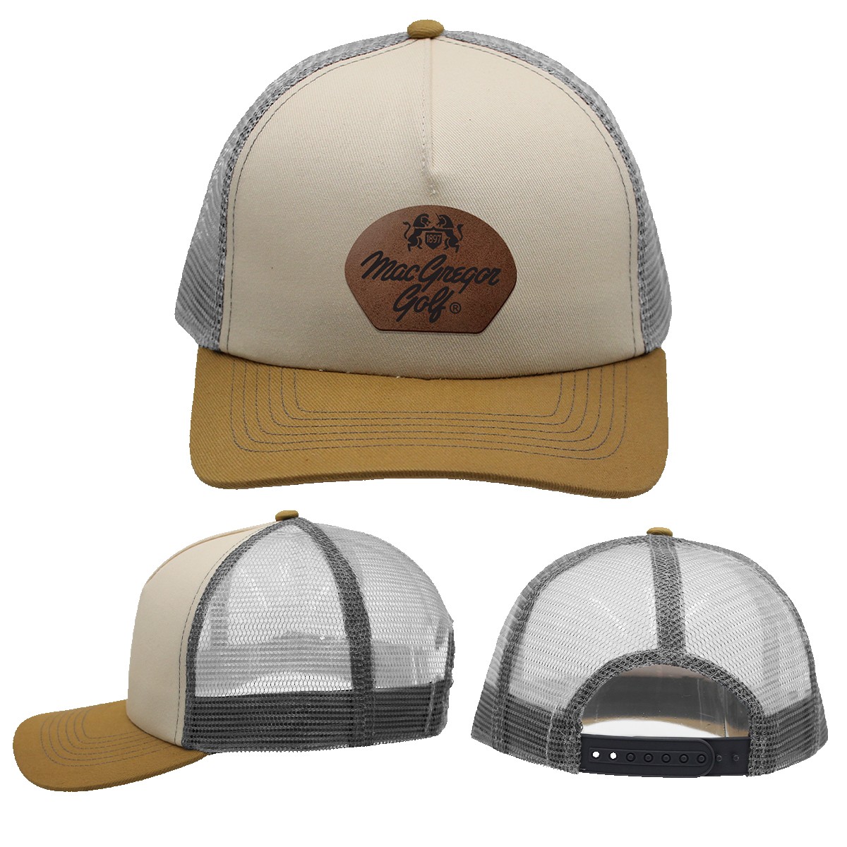 Picture of Mesh Hype Trucker, Leather Patch - Laser Engraved