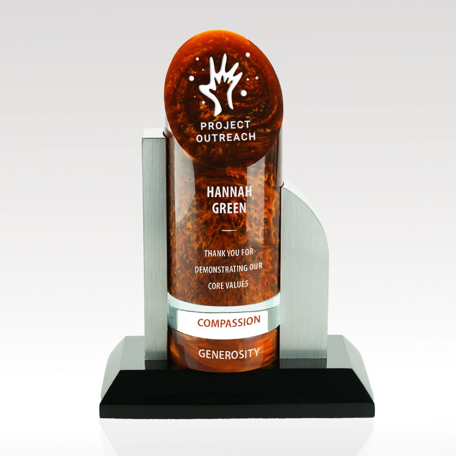 Picture of Brushed Silver Award - 10" - New York