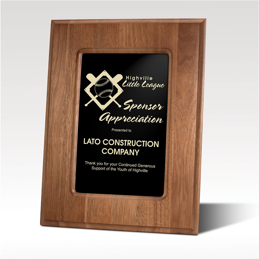 Picture of 9x12 Walnut & Black Award - Valian