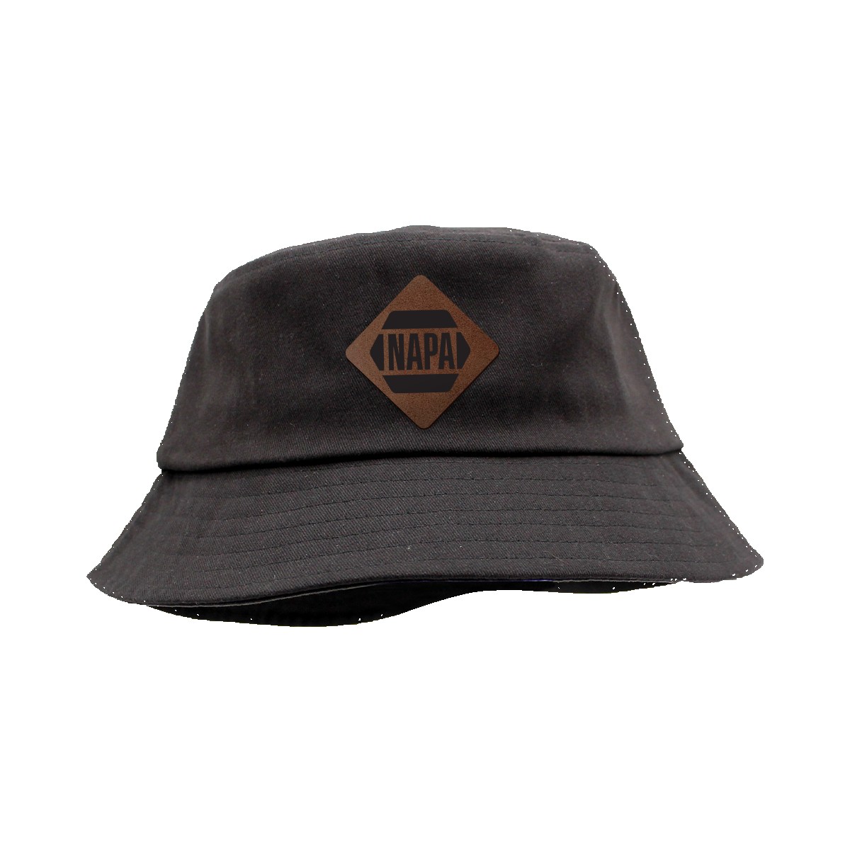 Picture of Seeker Bucket Hat, Leather Patch - Laser Engraving