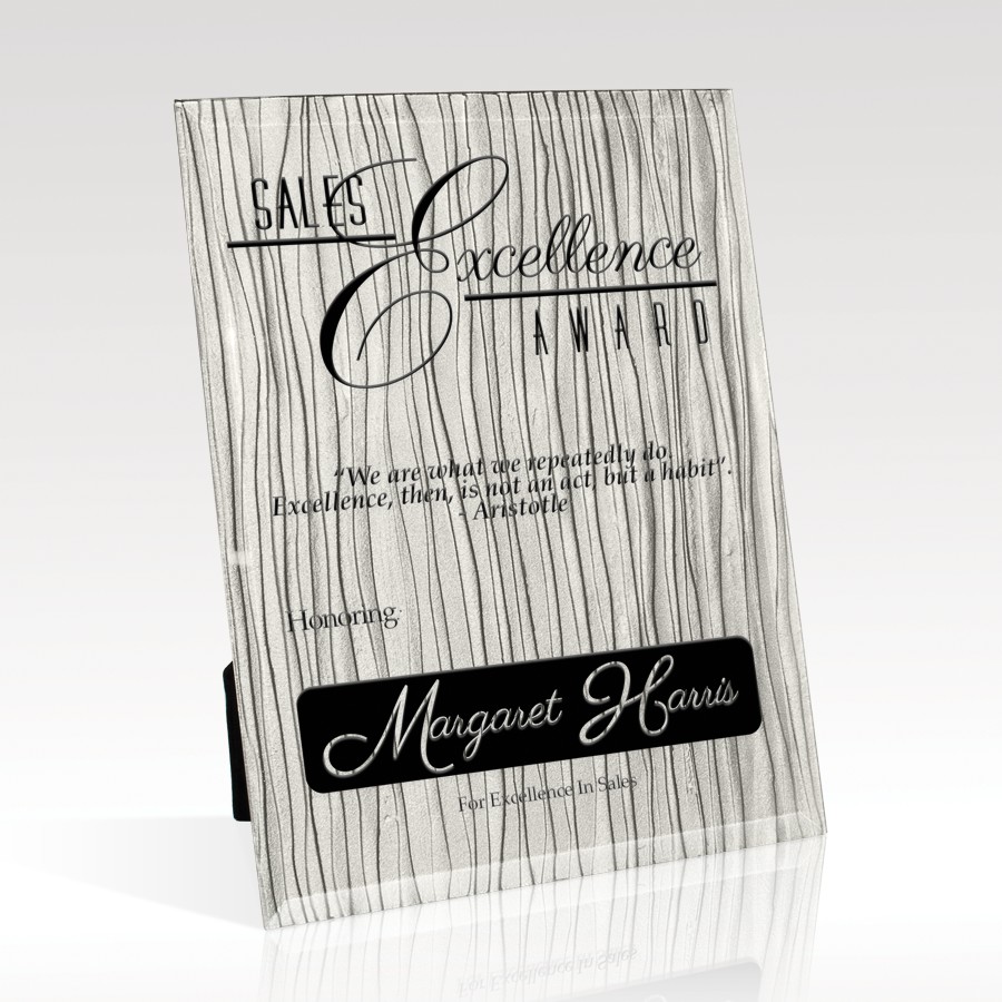 Picture of Glass Plaque 8x10 - Fortitude