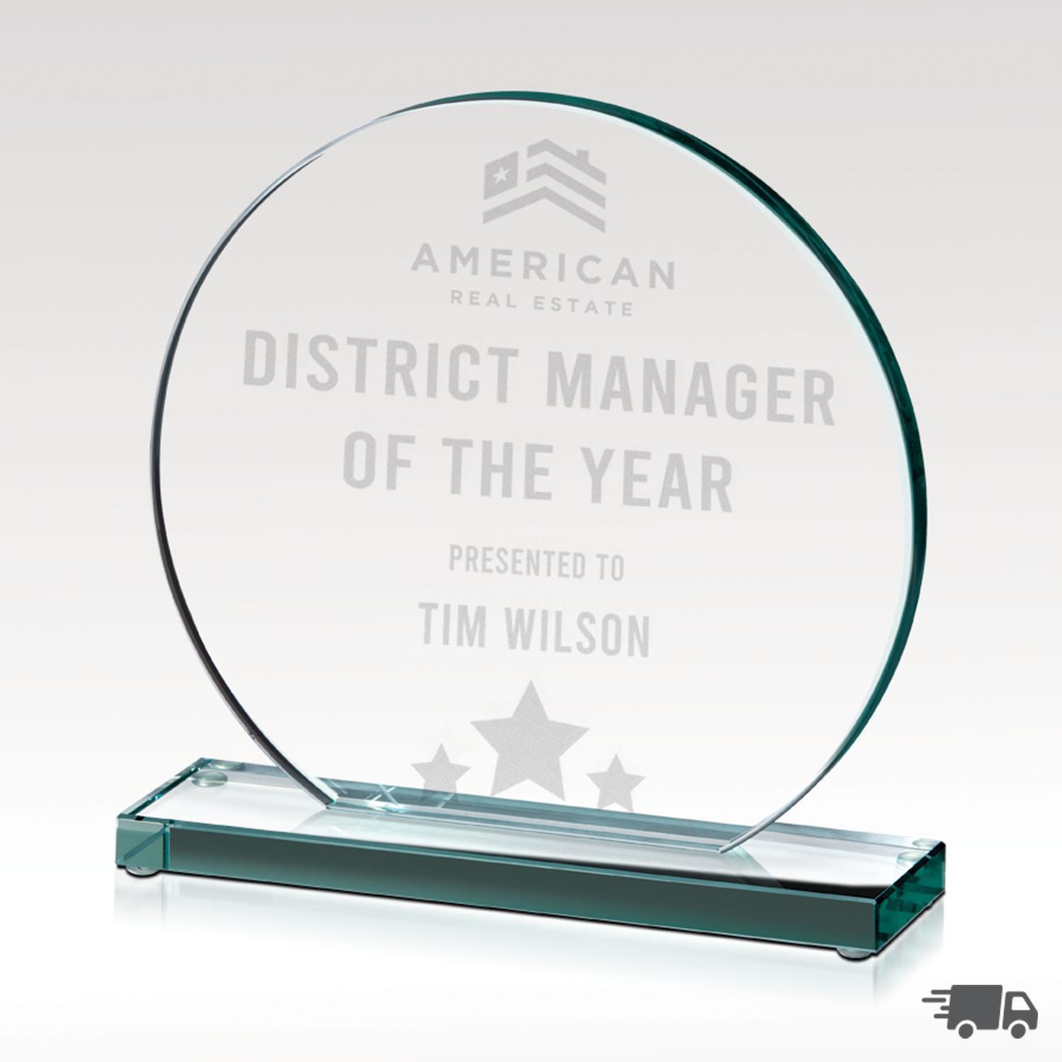 Picture of Around Jade Glass Award - Medium