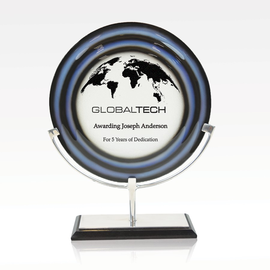Picture of Blue Glass Award - Sapphire Orbit ll