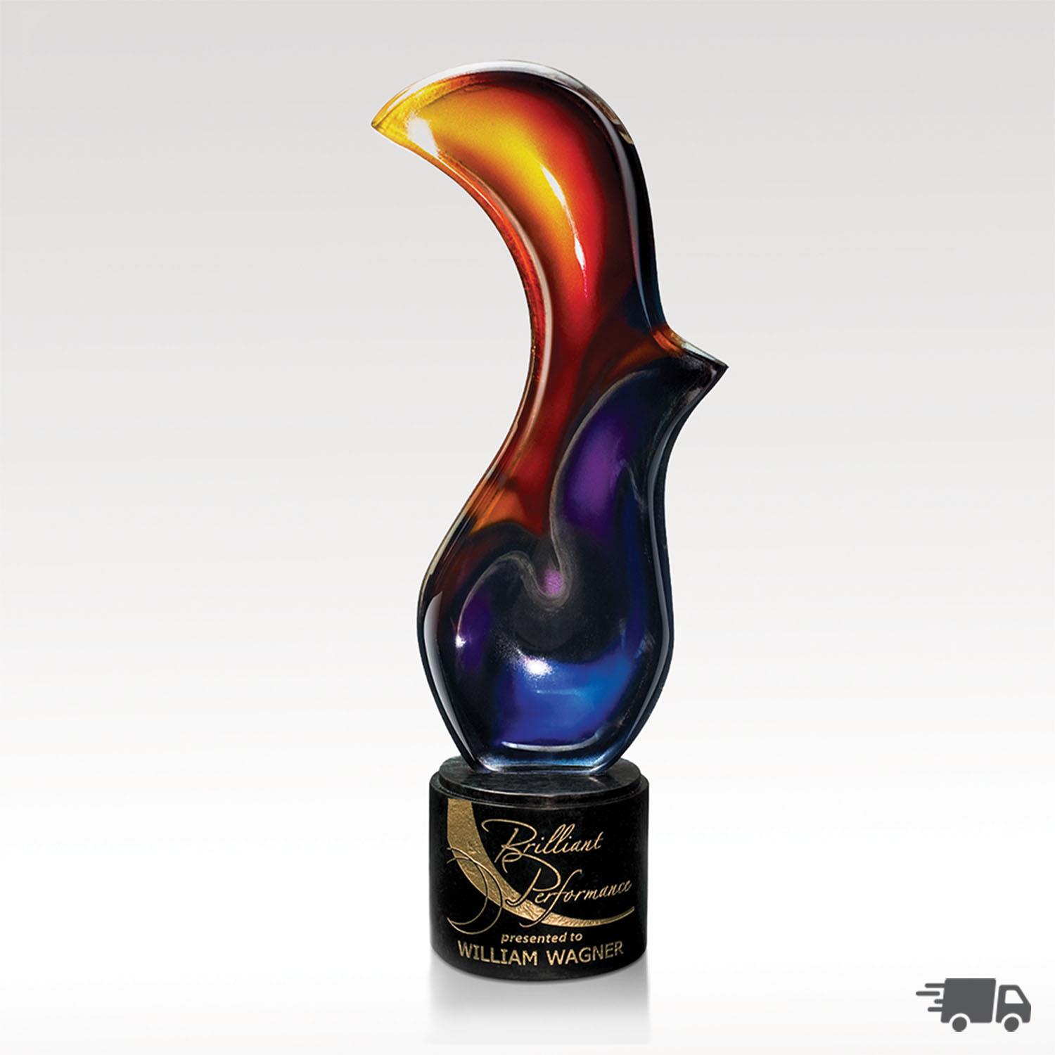 Picture of Flame Artglass Award - Delphi Flash