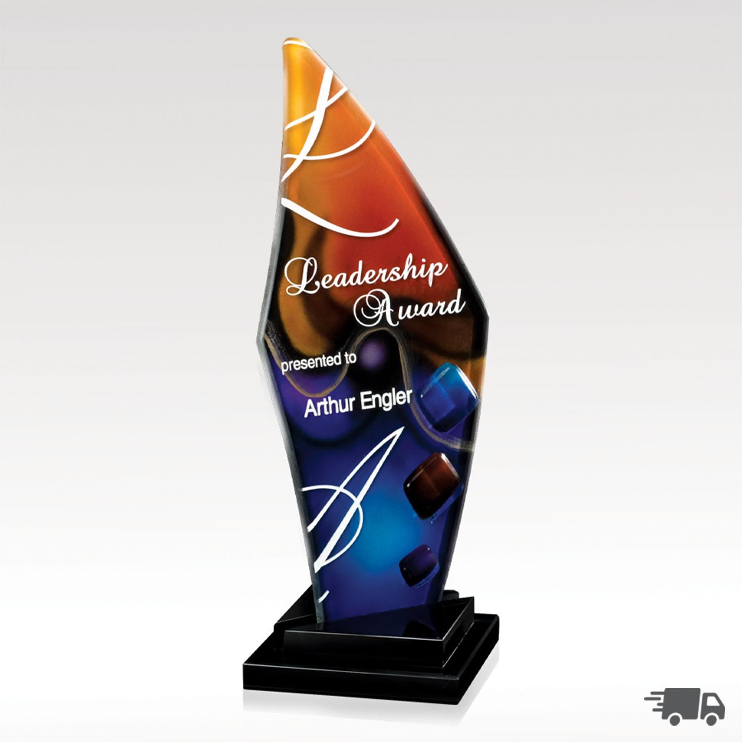 Picture of Slumped ArtGlass Pillar - Trilogy