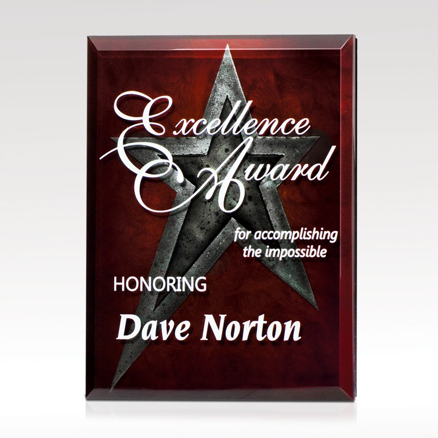 Picture of Apex Ruby Glass Plaque 8x10