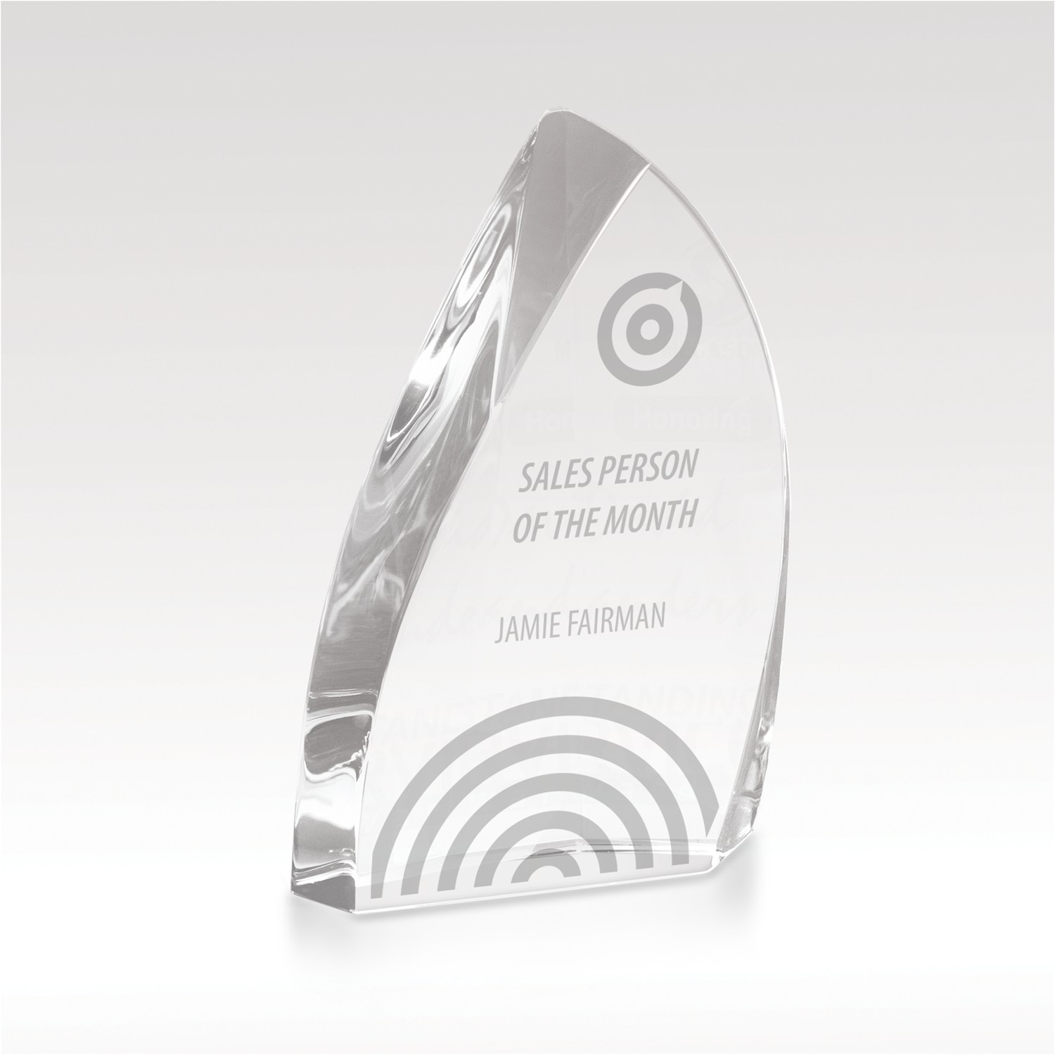Picture of Crystal Award 6" Clear Blaze