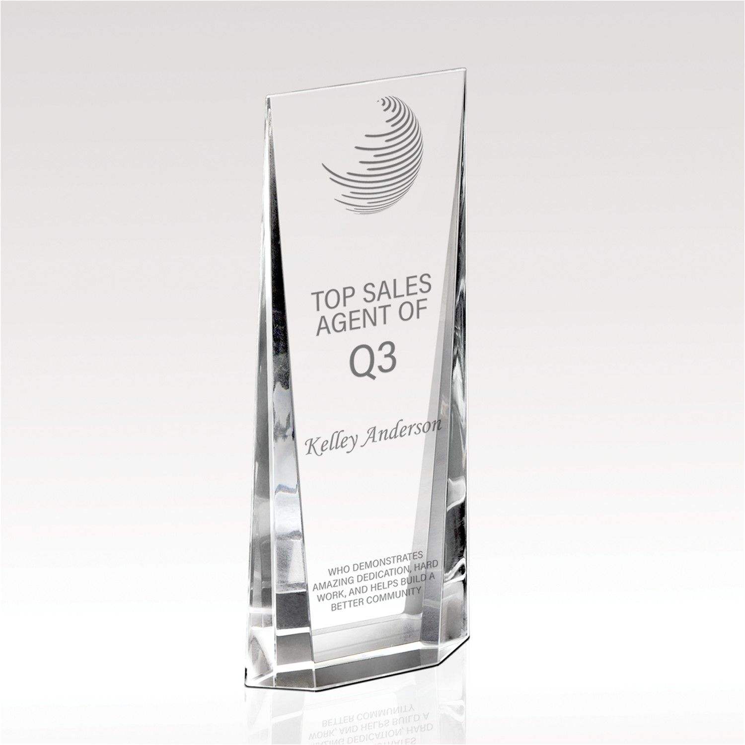 Picture of Crystal Award 5" Radiant Glow