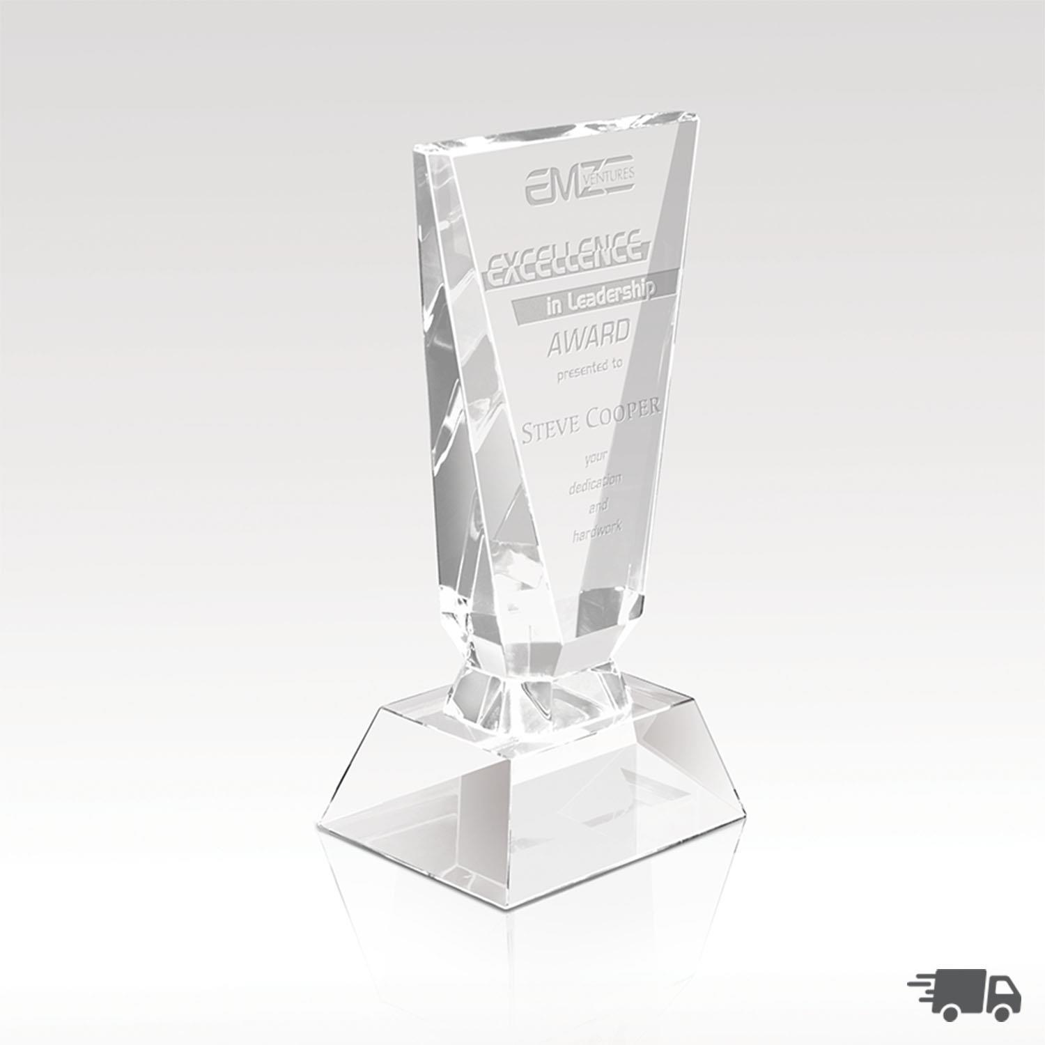 Picture of Intrigue Crystal Award 8"