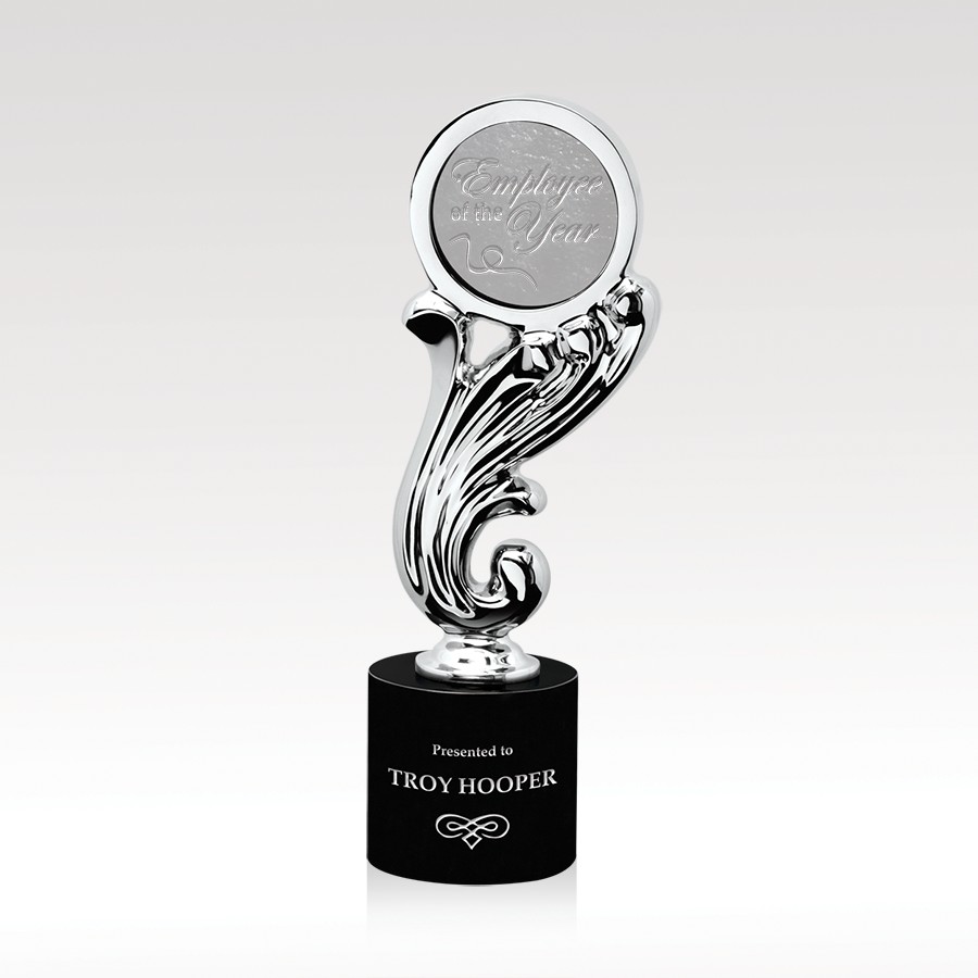Picture of Chrome Award Reflecting Wave 12"