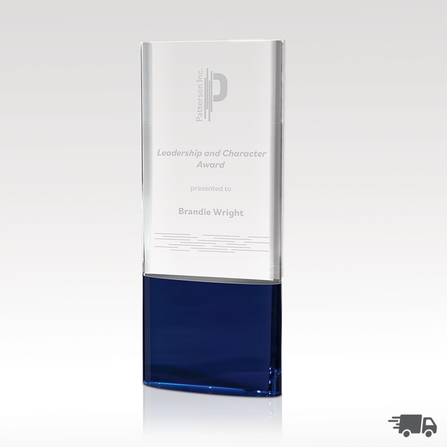 Picture of Blue Strata Award 8"