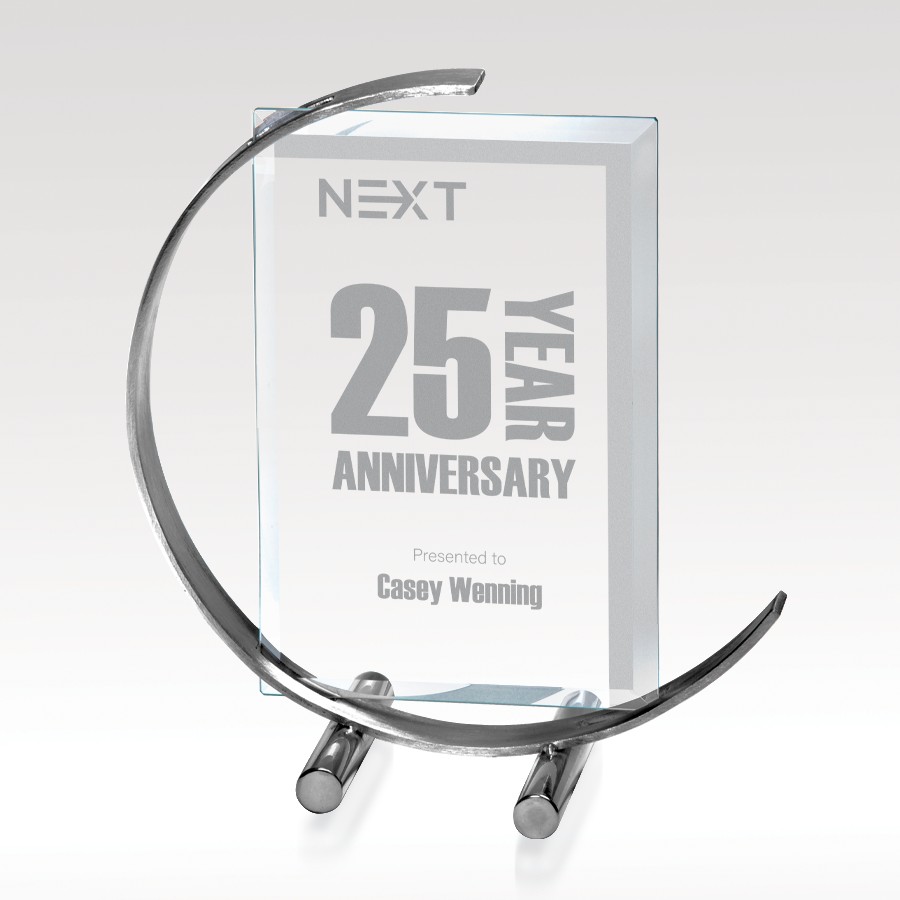 Picture of C-Note Beveled Glass Award - Medium