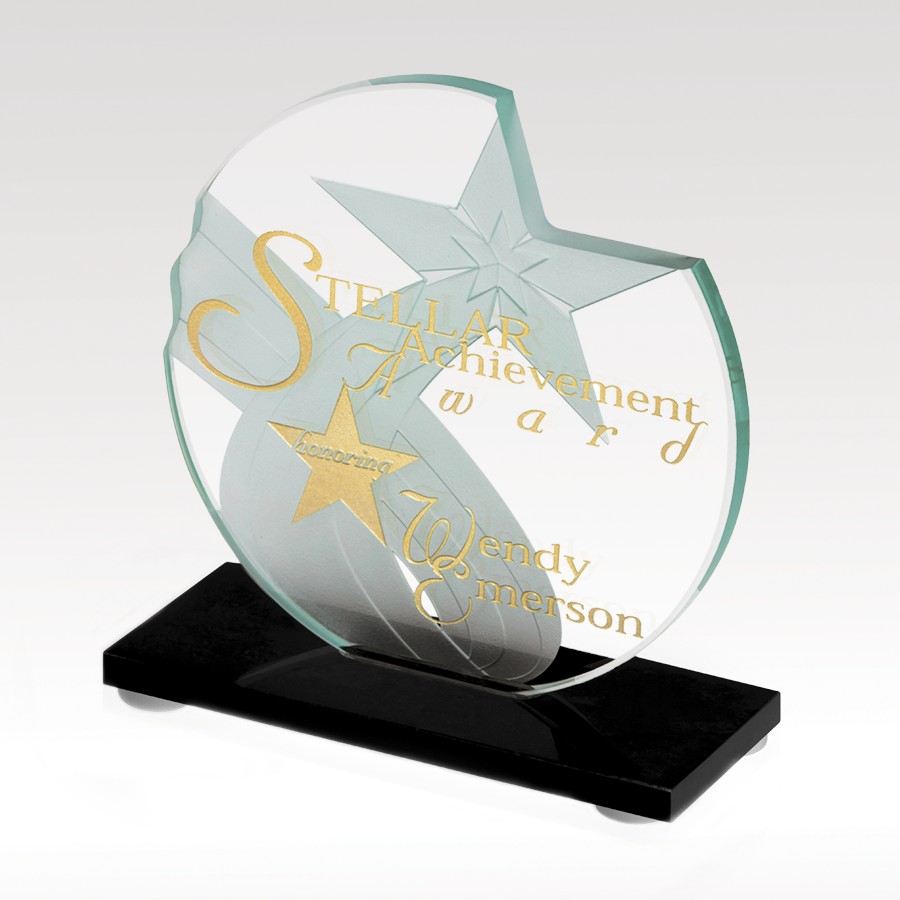 Picture of 6" Stellar Discovery Glass Award