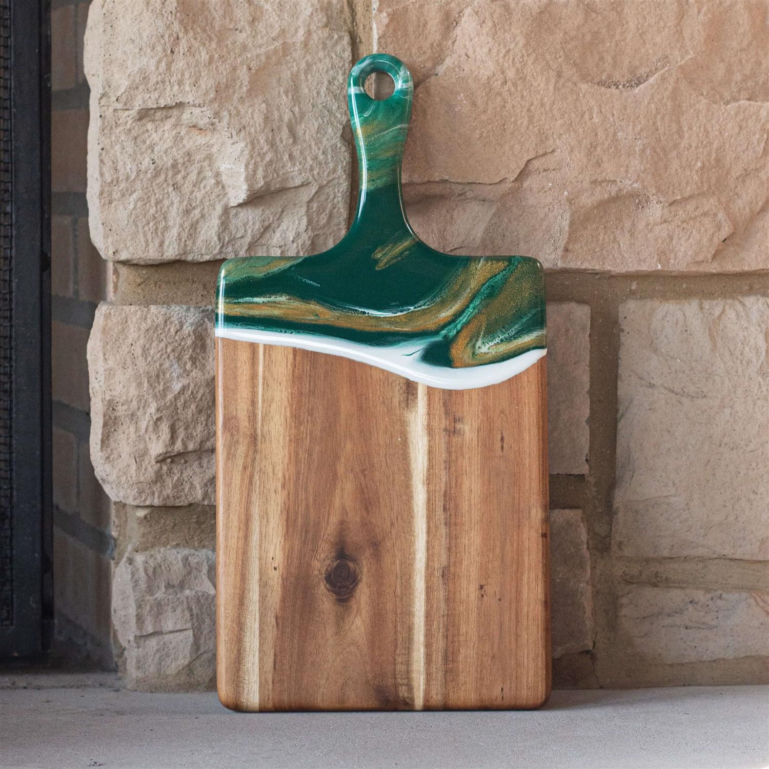 Picture of Rectangle Acacia Board w/ Handle 16"