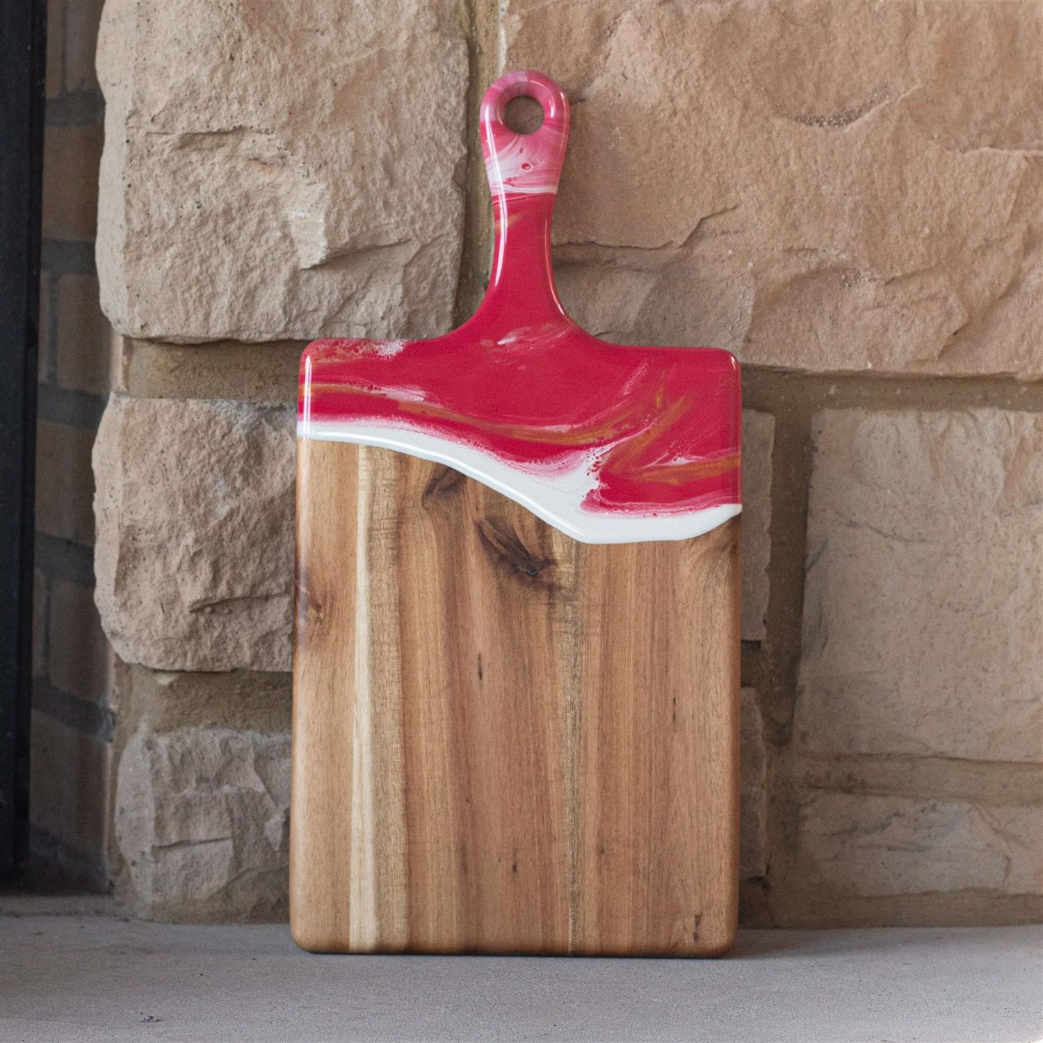 Picture of Rectangle Acacia Board w/ Handle 16"