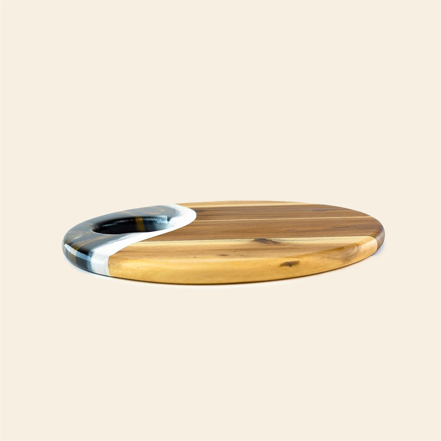 Picture of 12" Round Acacia Board w/ Holder