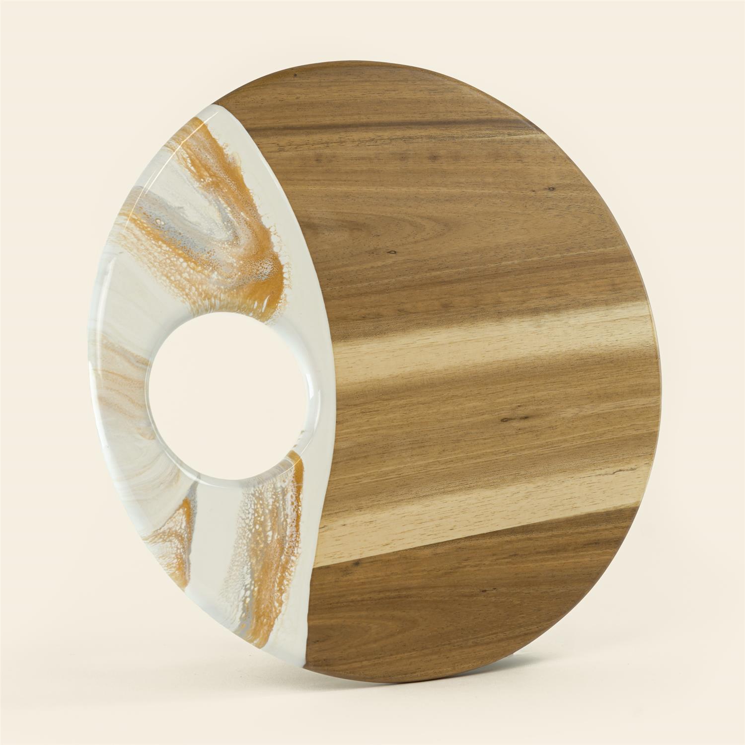 Picture of 12" Round Acacia Board w/ Holder