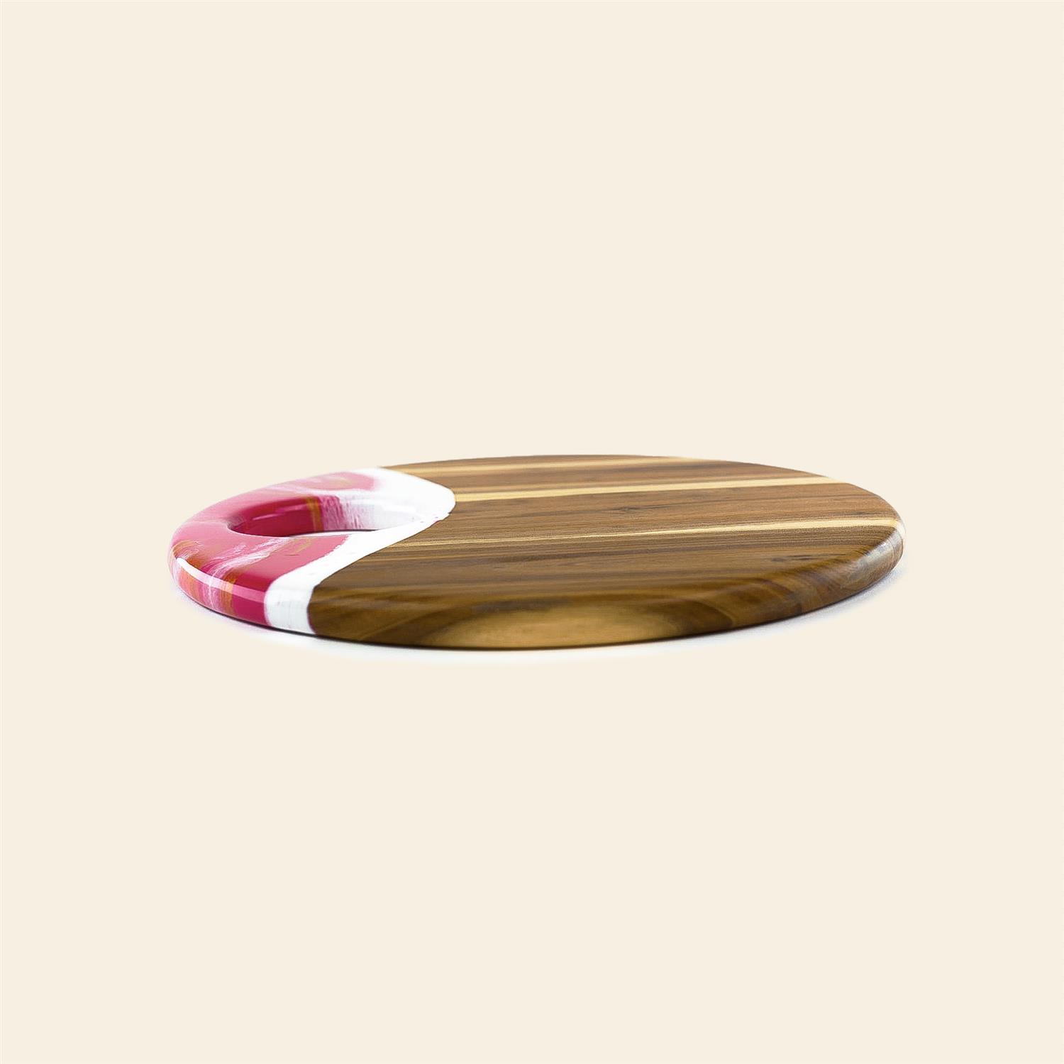 Picture of 12" Round Acacia Board w/ Holder