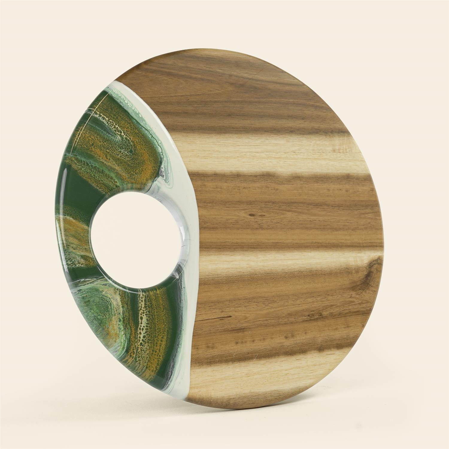 Picture of 12" Round Acacia Board w/ Holder