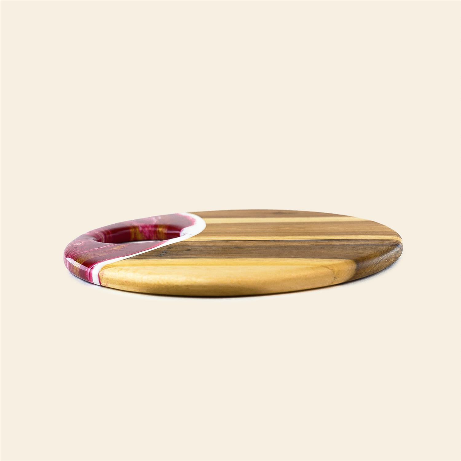 Picture of 12" Round Acacia Board w/ Holder