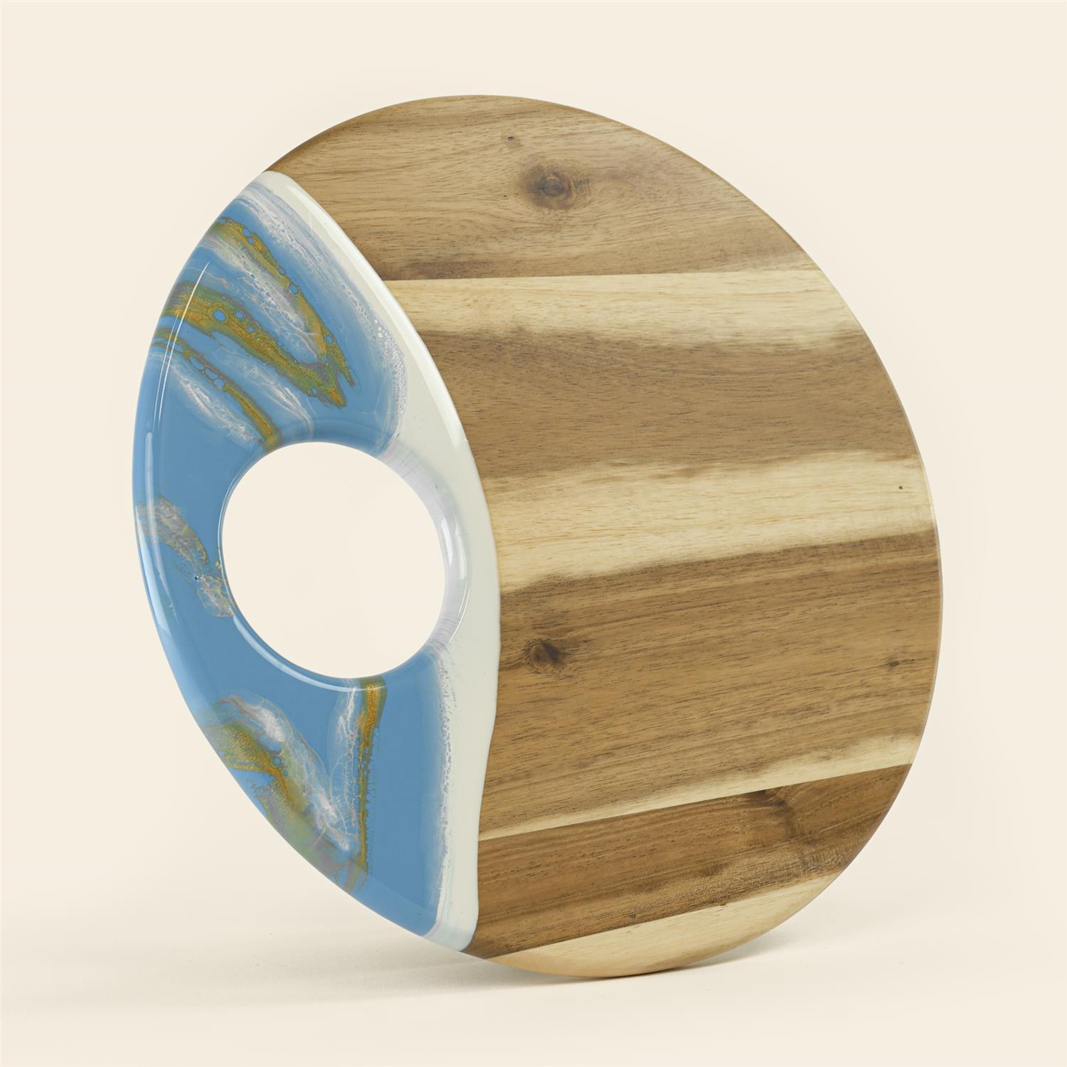 Picture of 12" Round Acacia Board w/ Holder