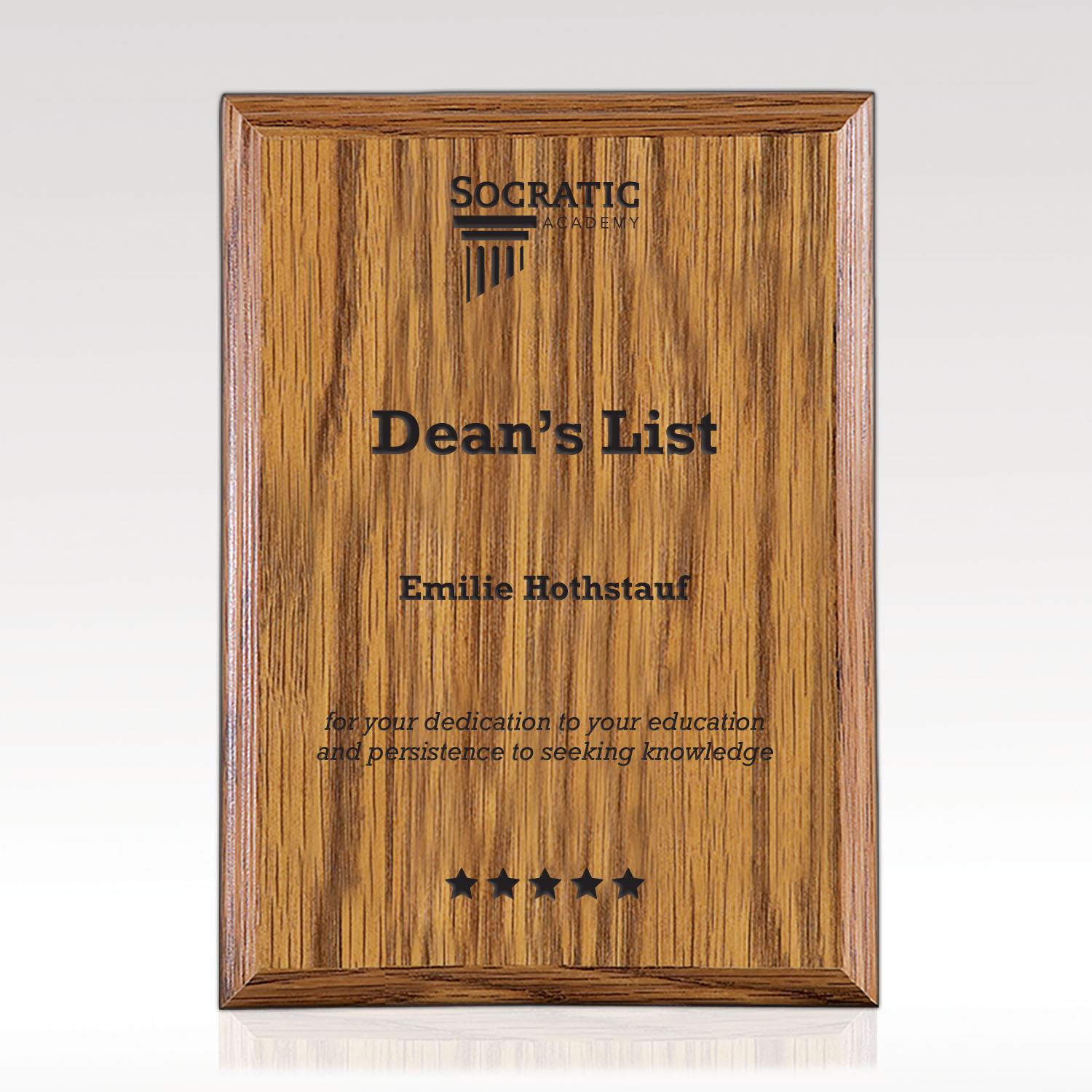 Picture of Oak Plaque Award 12x15 Ravena