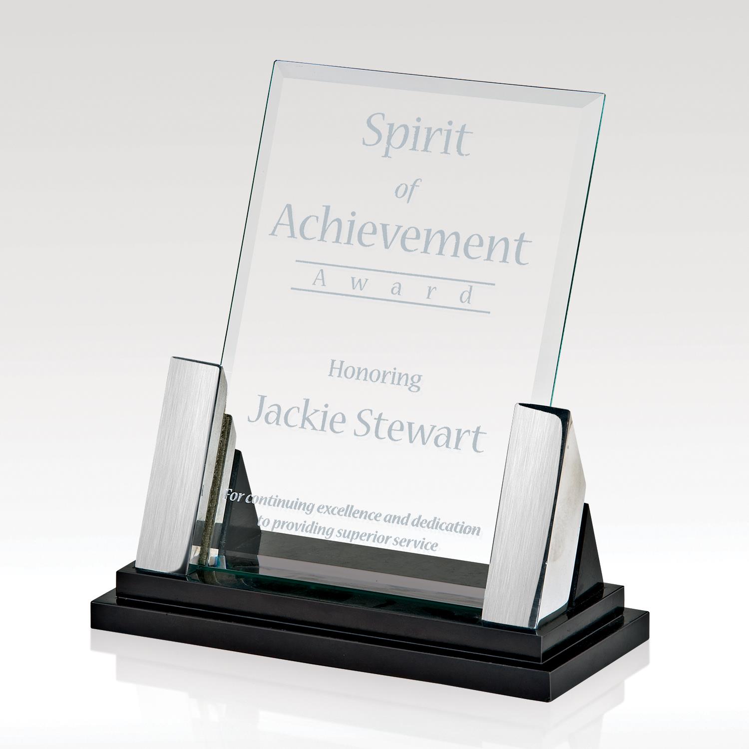 Picture of Glass Plate Award 10" Caliber