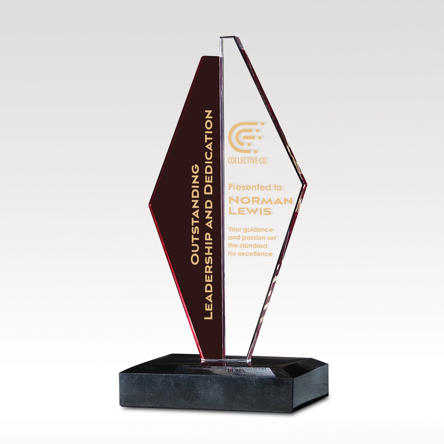 Picture of Ruby Crystal Award - Large