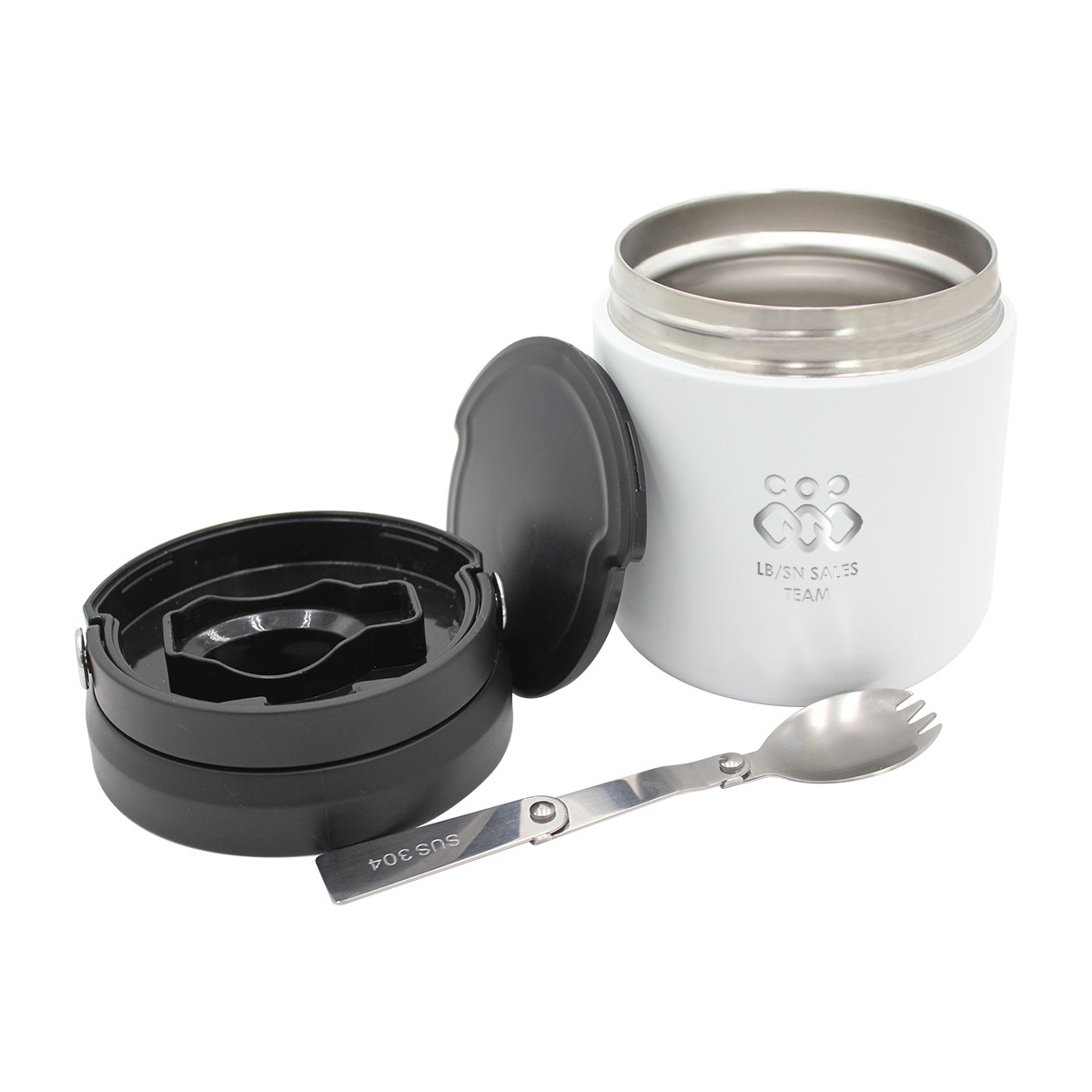 Picture of 20 oz. Recycled Stainless Food Container - Laser, Standard