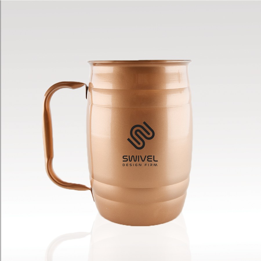Picture of 18 oz Double-Wall Stainless Silver Mug