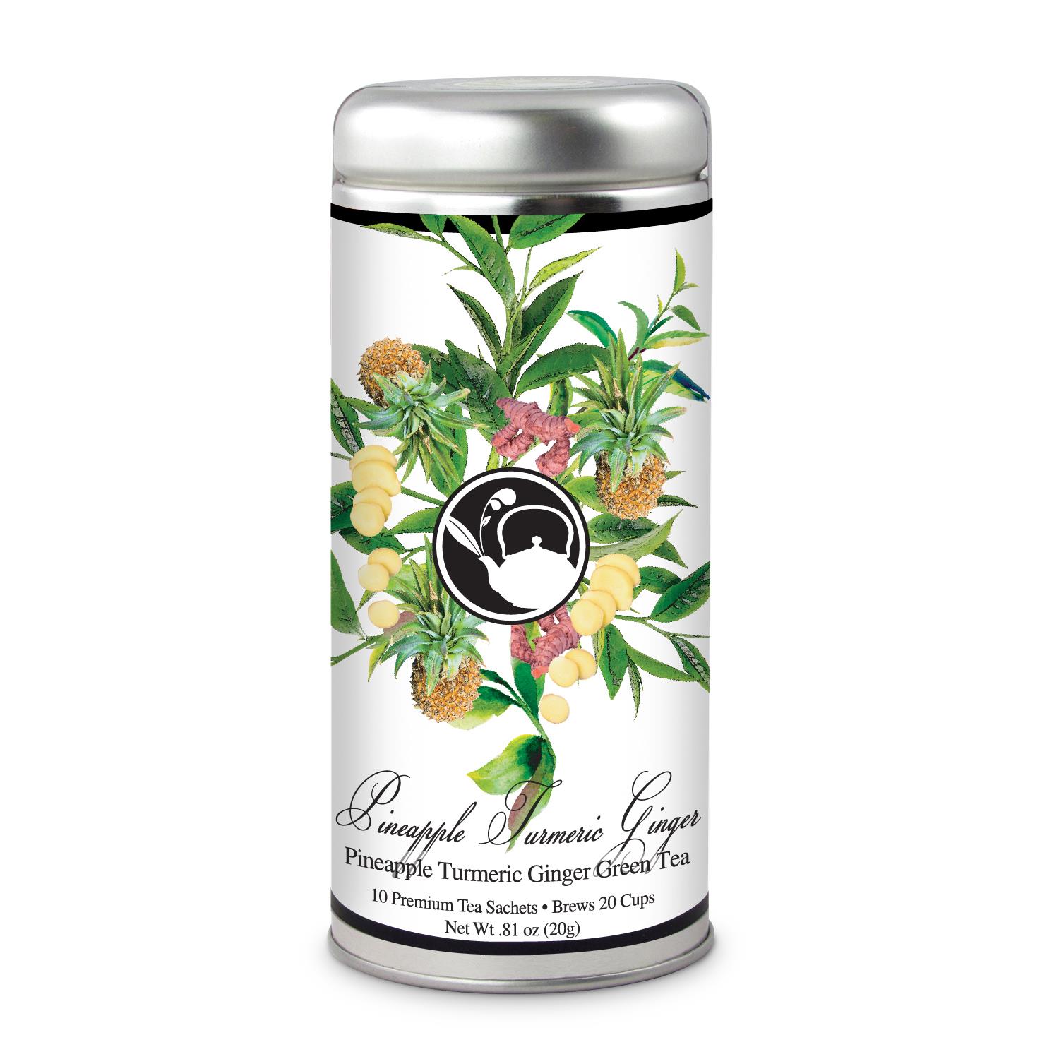 Picture of Tea Can Company Pineapple Turmeric Ginger Tea-Tall Tin