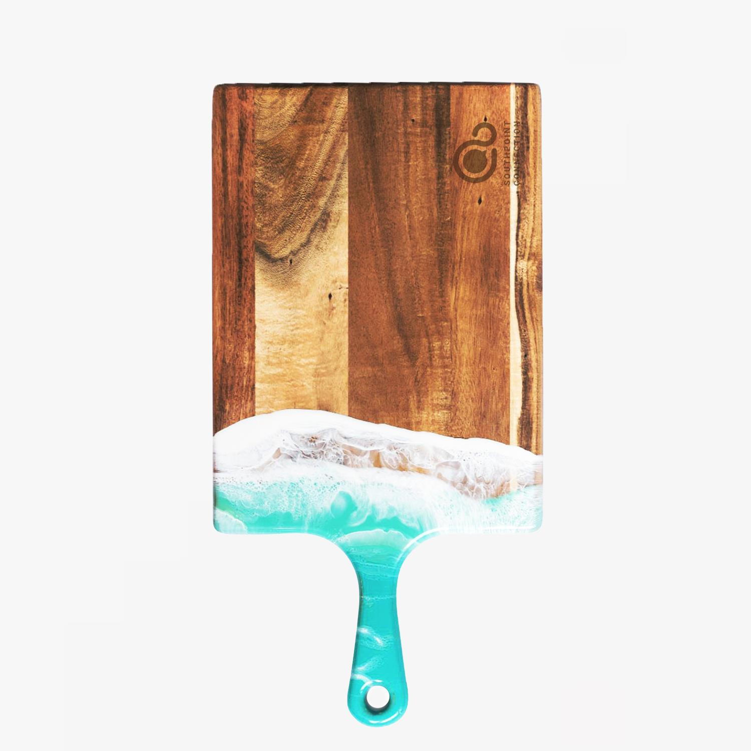 Picture of Large Acacia Cheese Board - White/Grey/Gold