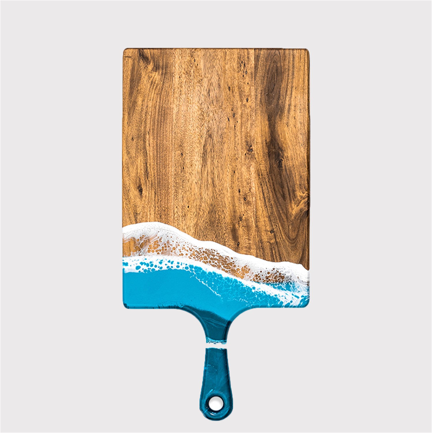 Picture of Large Acacia Cheese Board - White/Grey/Gold