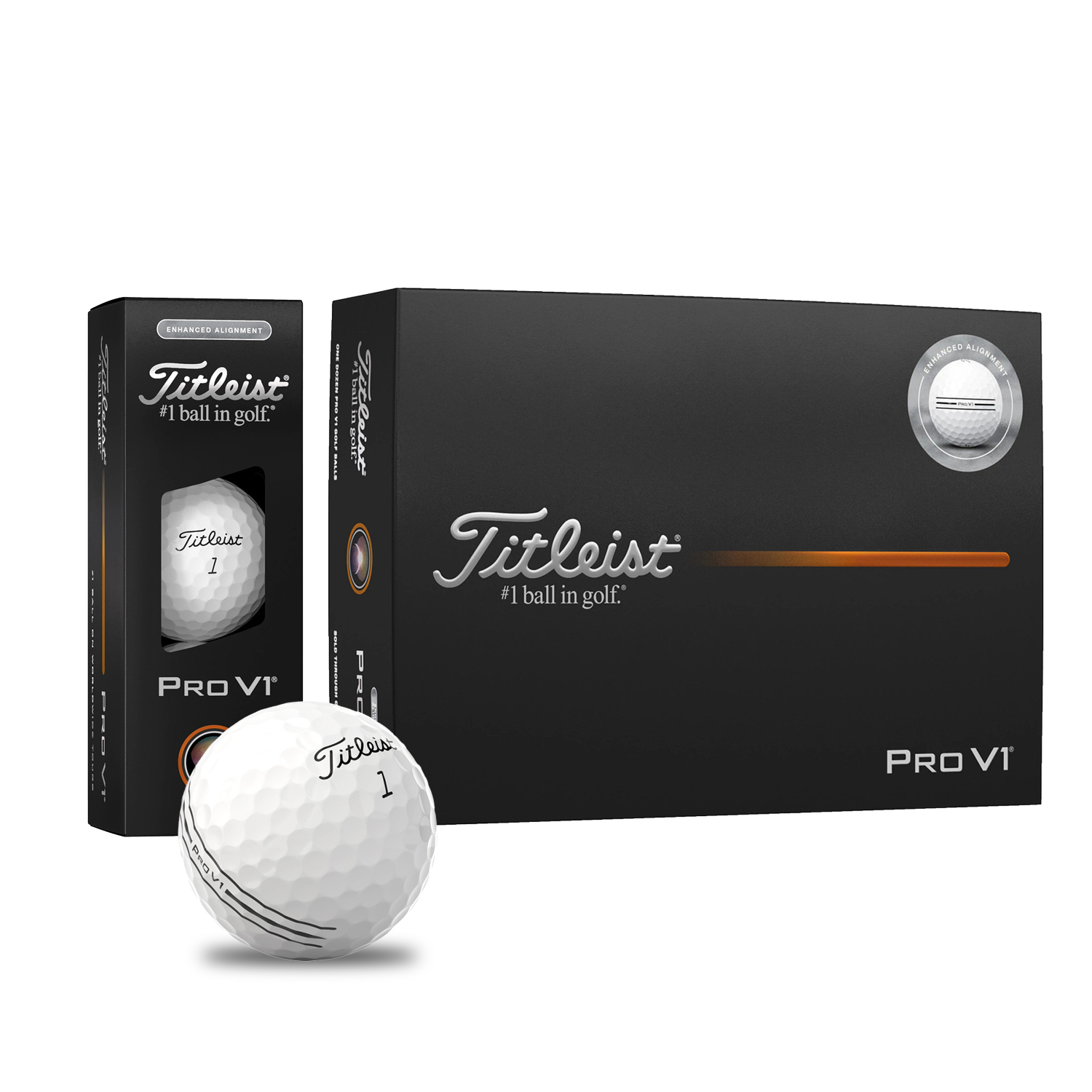 Picture of Titleist Pro V1 AIM Enhanced Golf Balls