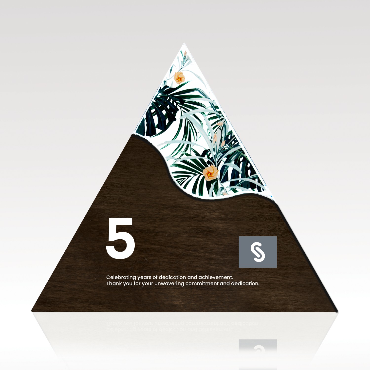 Picture of Triangle Acrylic & Wood Award - Large