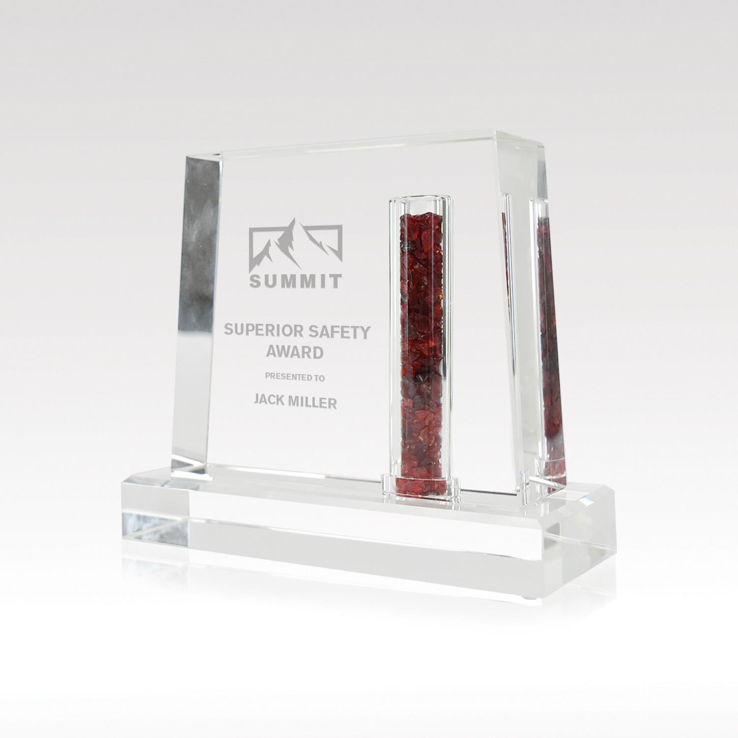 Picture of Crystal Award - 6" - Custom Vault