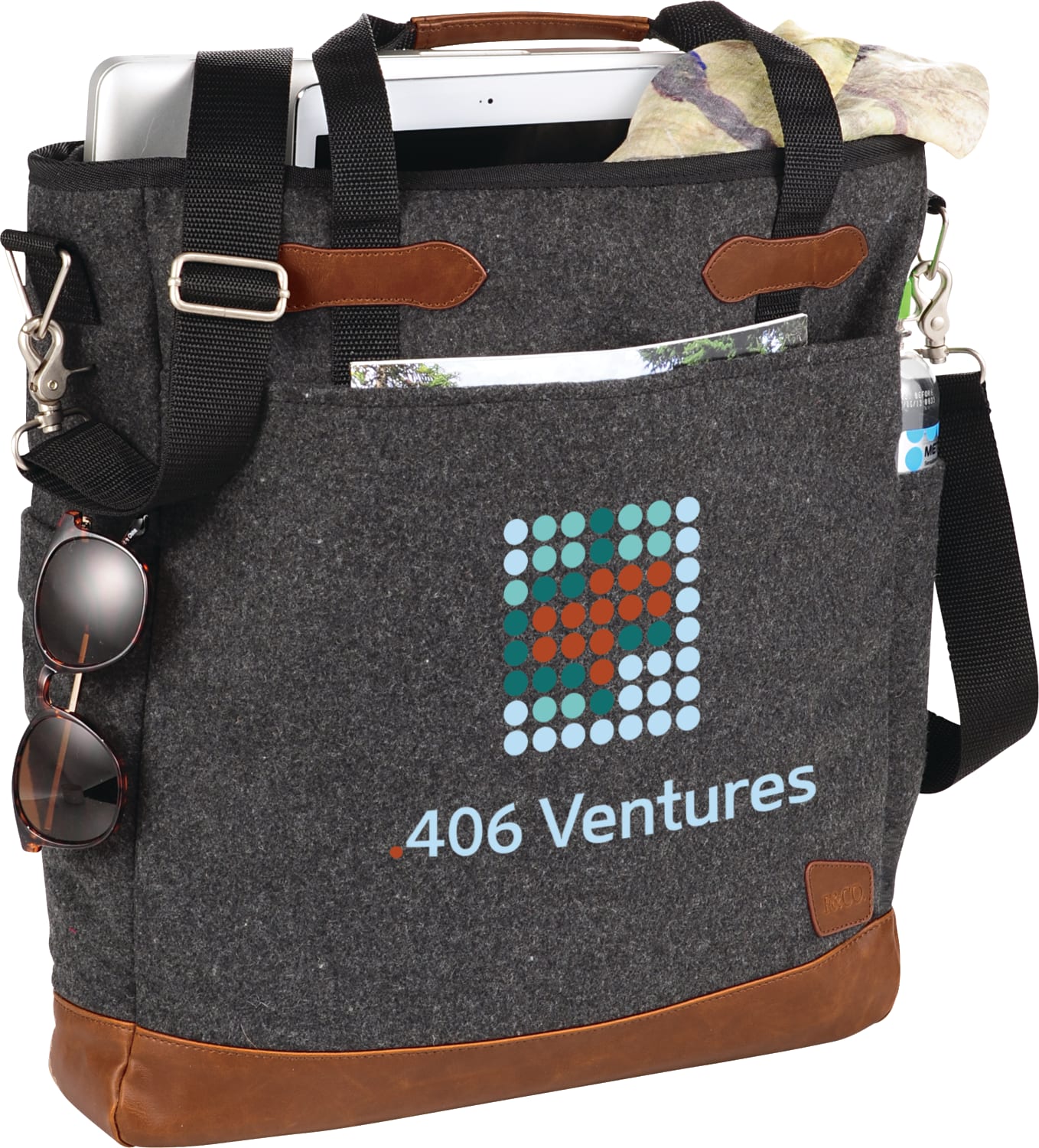 Picture of Field & Co.® Campster Wool 15'' Computer Tote