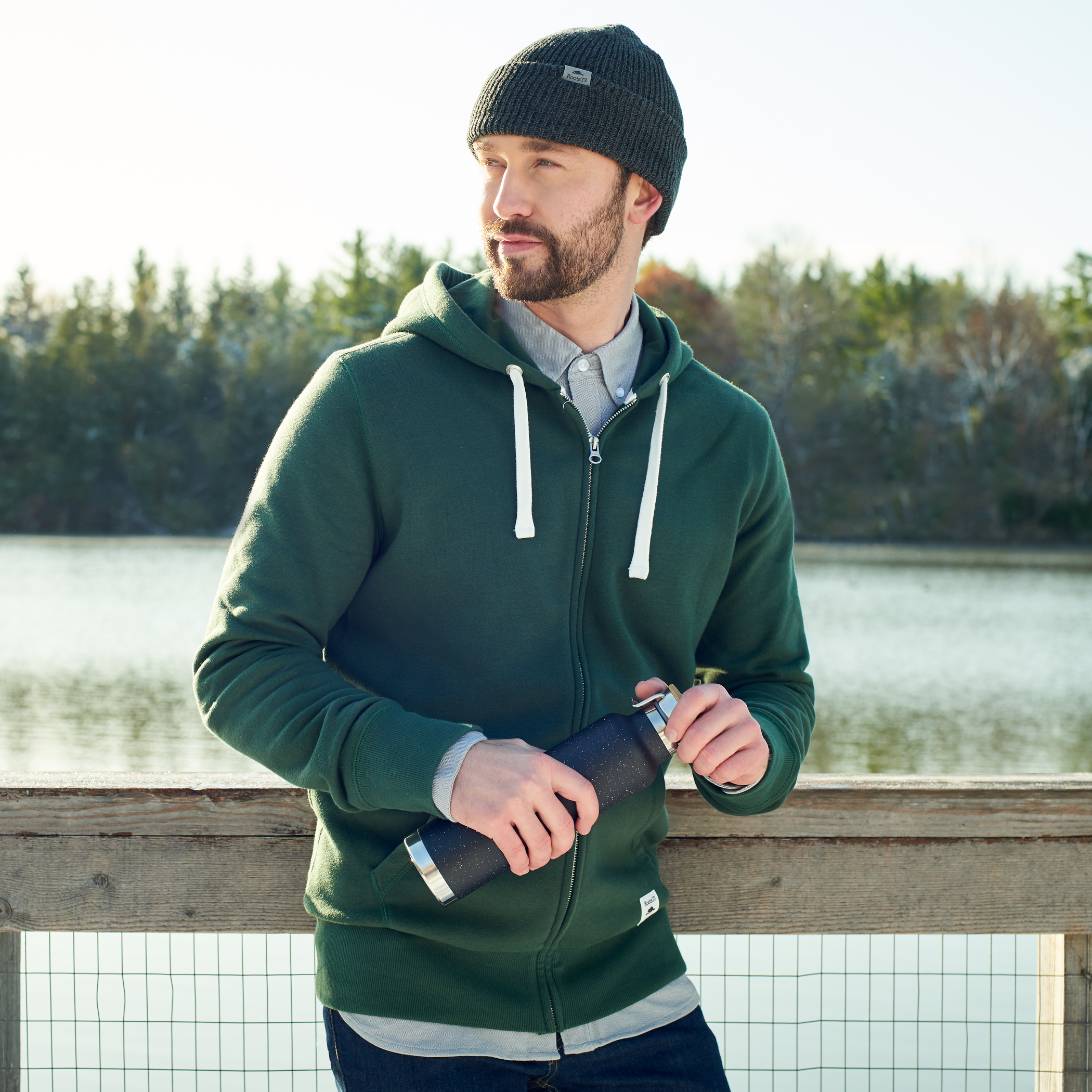 Picture of Men's PADDLECREEK Full Zip Fleece Hoodie with Hidden Pocket