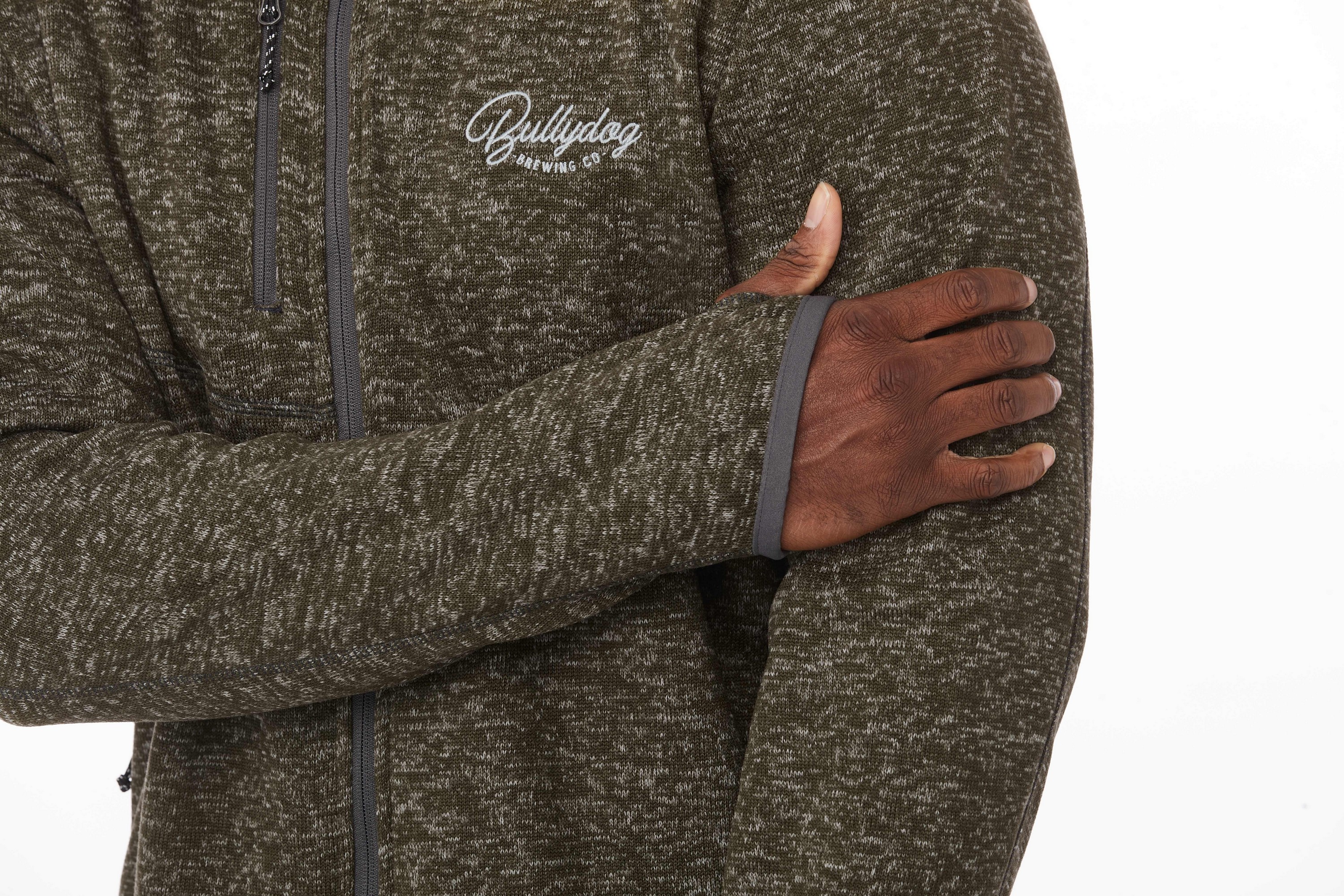 Picture of Men's TREMBLANT Sweater Knit Full Zip Jacket with Thumb Holes