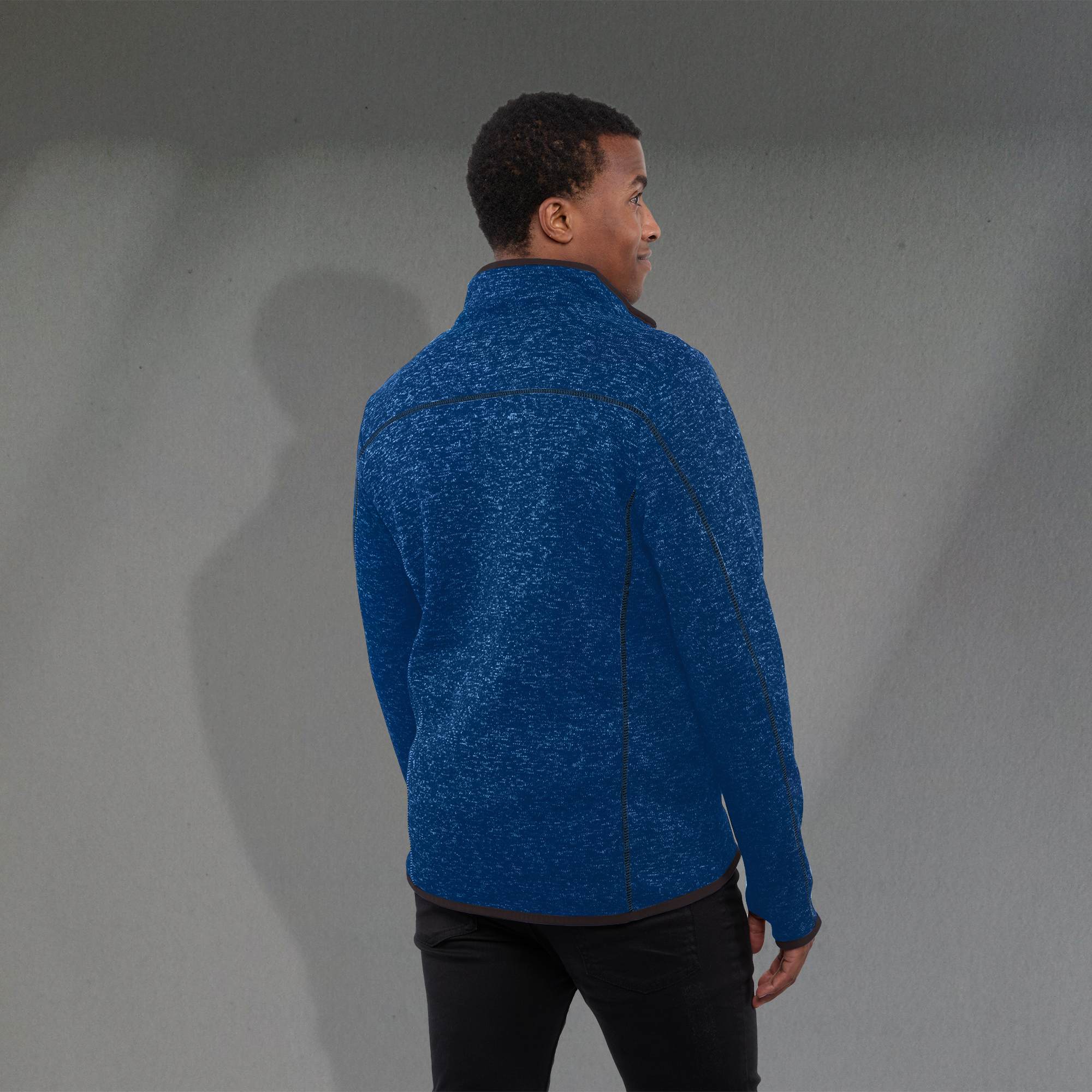 Picture of Men's TREMBLANT Sweater Knit Full Zip Jacket with Thumb Holes