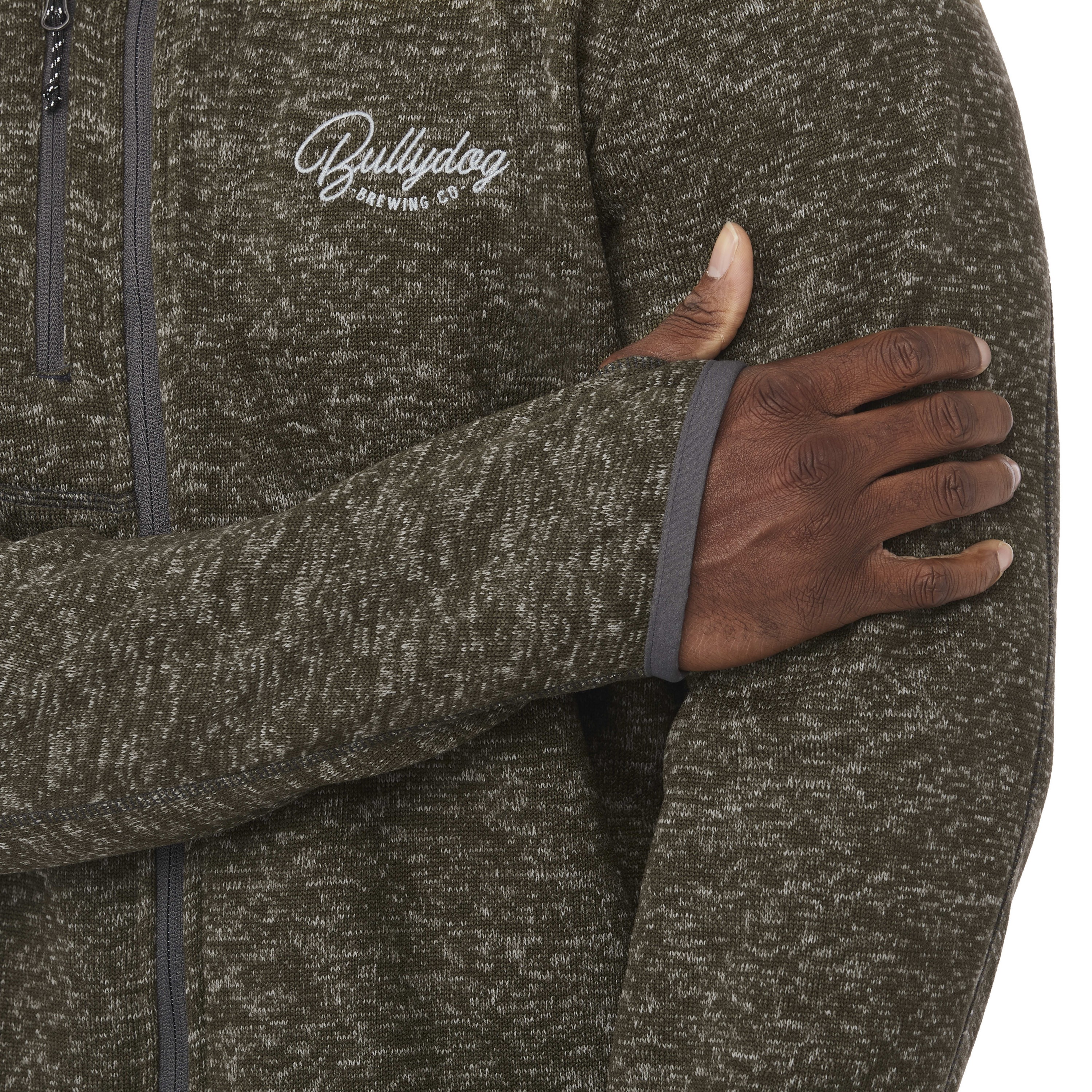 Picture of Men's TREMBLANT Sweater Knit Full Zip Jacket with Thumb Holes