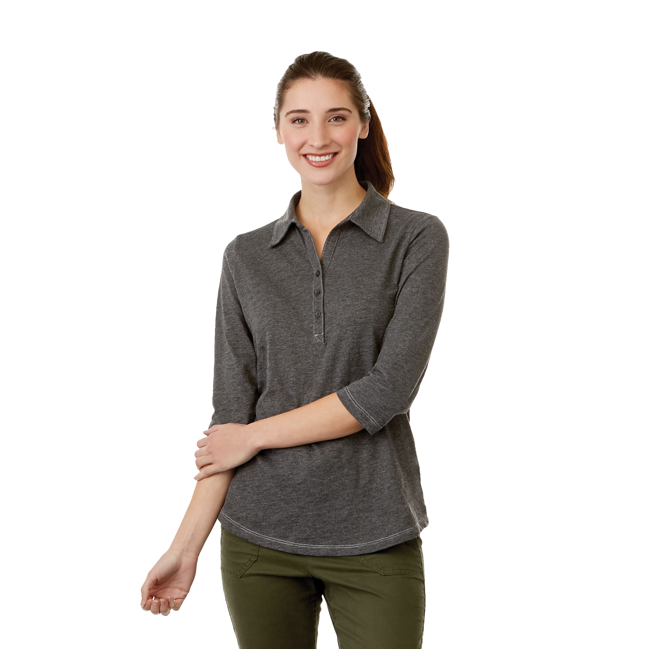 Picture of Women's TIPTON Three Qtr Slv Polo