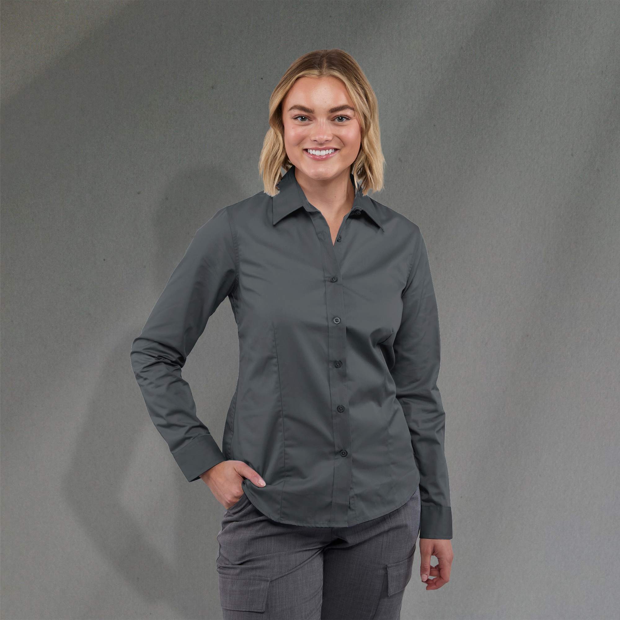 Picture of Women's WILSHIRE Long Sleeve Button Up Shirt
