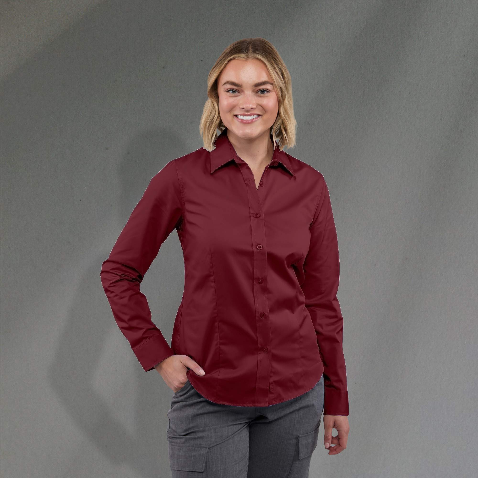 Picture of Women's WILSHIRE Long Sleeve Button Up Shirt