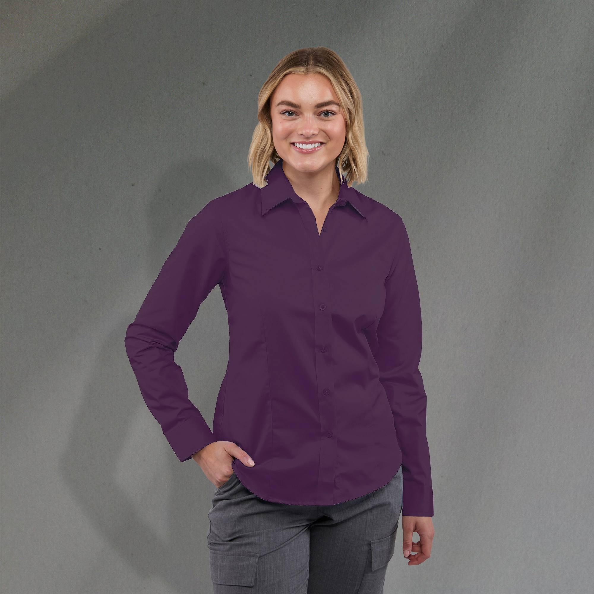 Picture of Women's WILSHIRE Long Sleeve Button Up Shirt