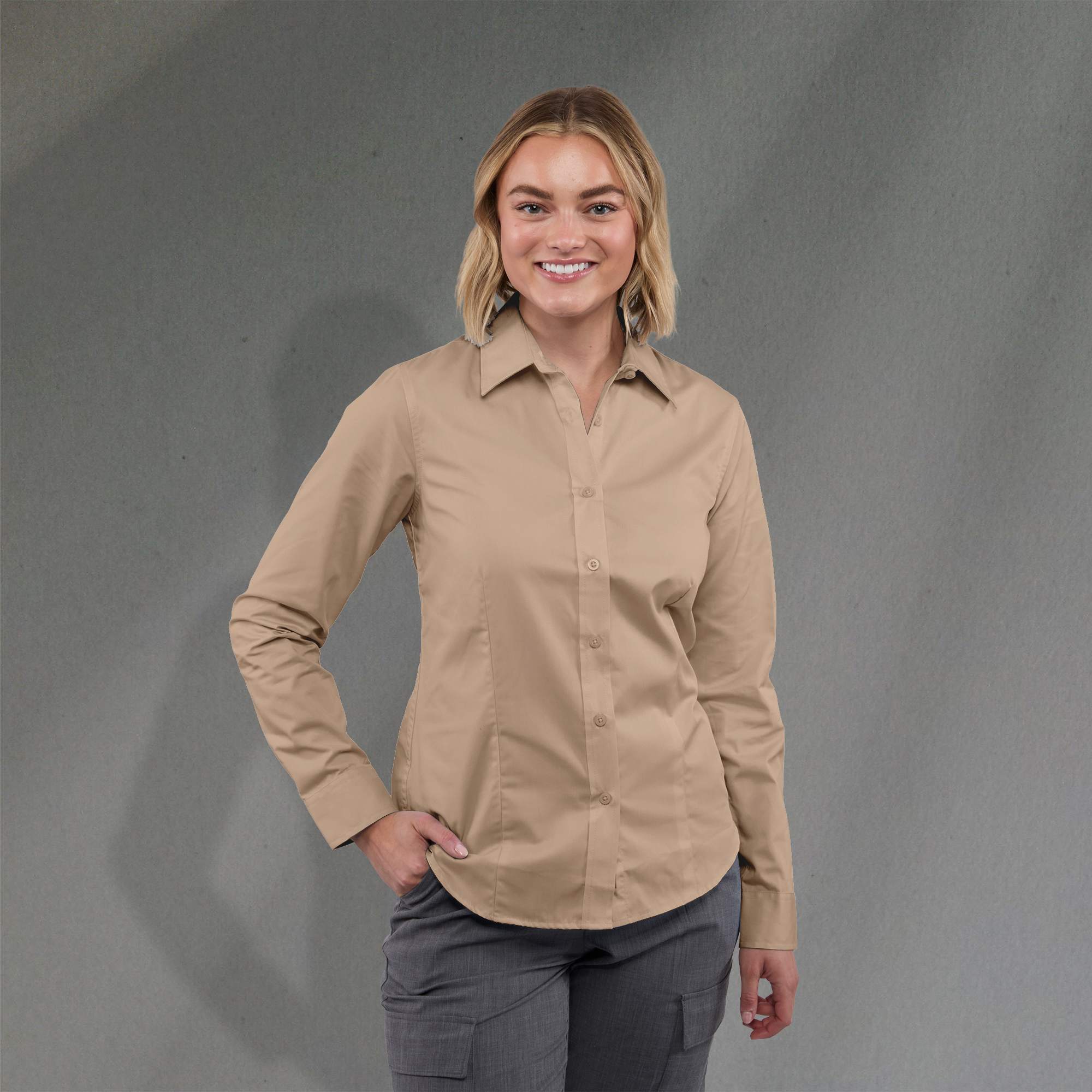 Picture of Women's WILSHIRE Long Sleeve Button Up Shirt