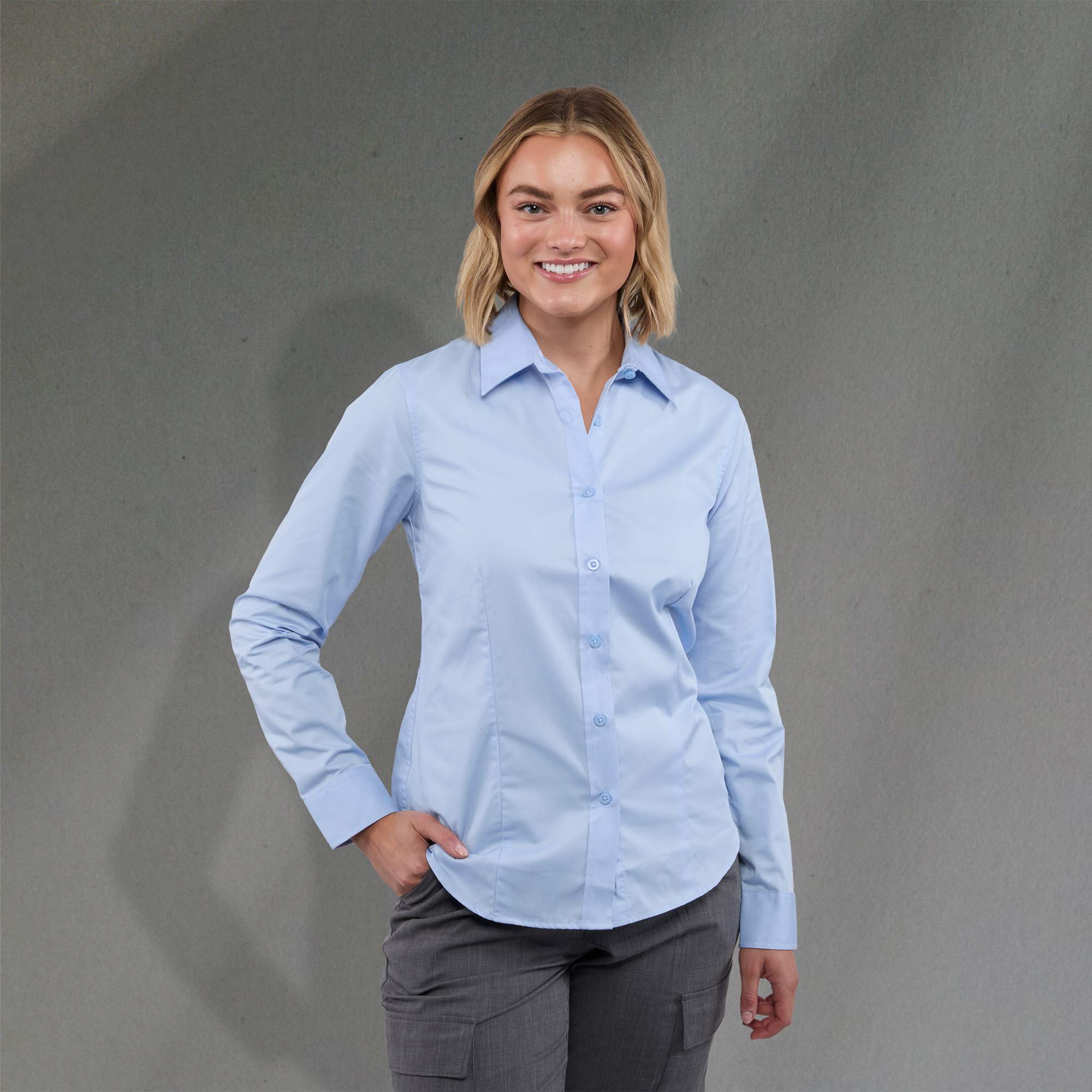 Picture of Women's WILSHIRE Long Sleeve Button Up Shirt