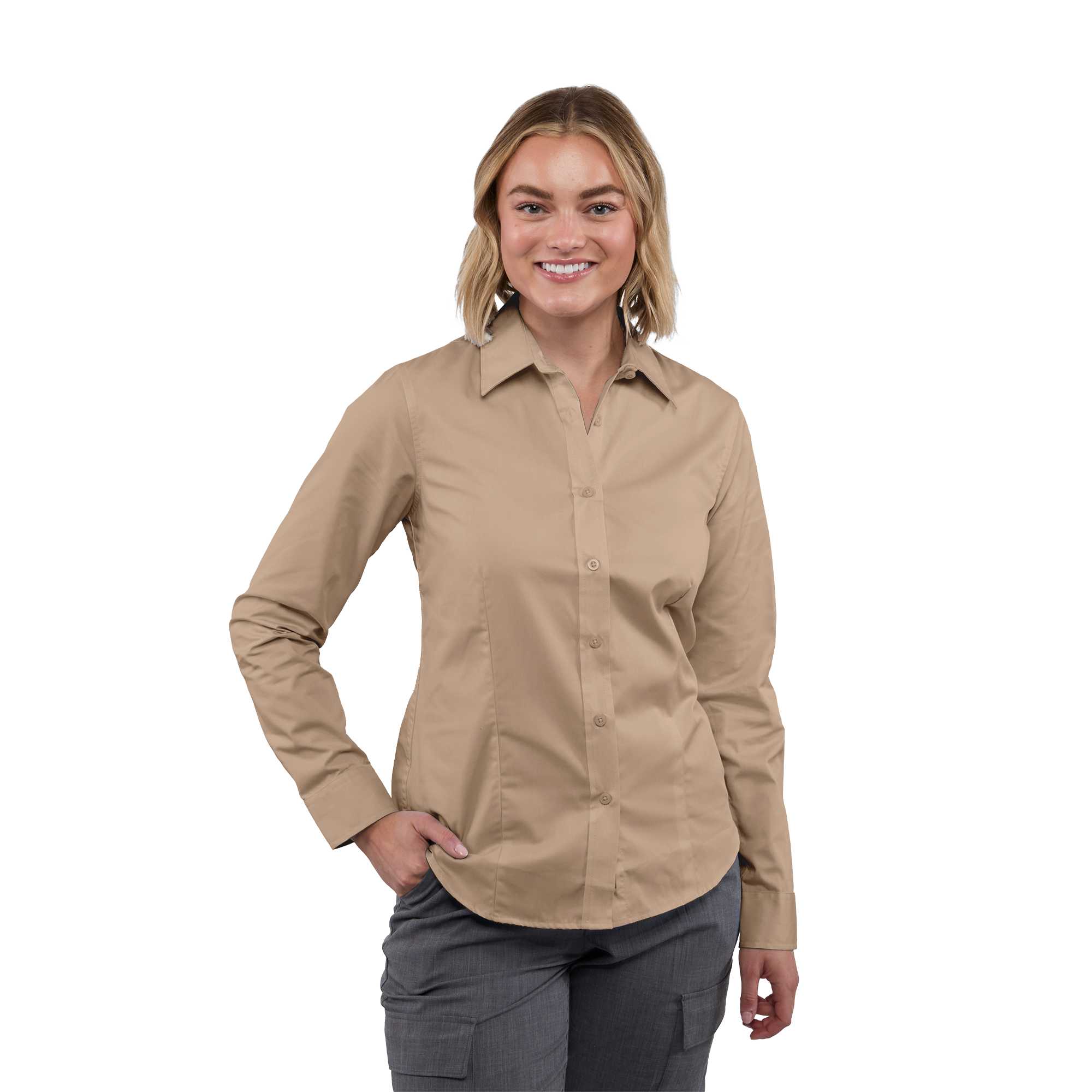 Picture of Women's WILSHIRE Long Sleeve Button Up Shirt