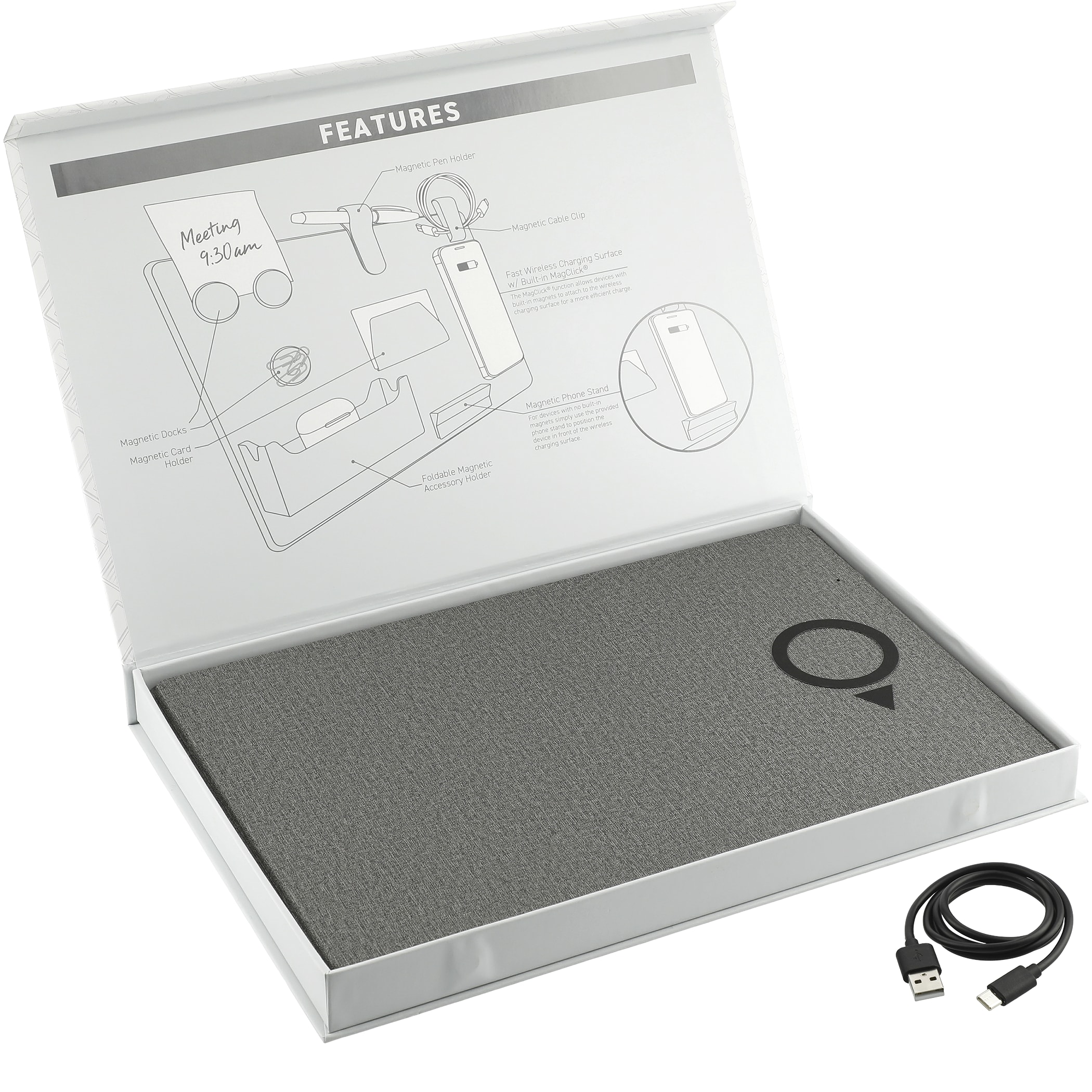 Picture of MagClick™ Fast Wireless Charging Desk Organizer