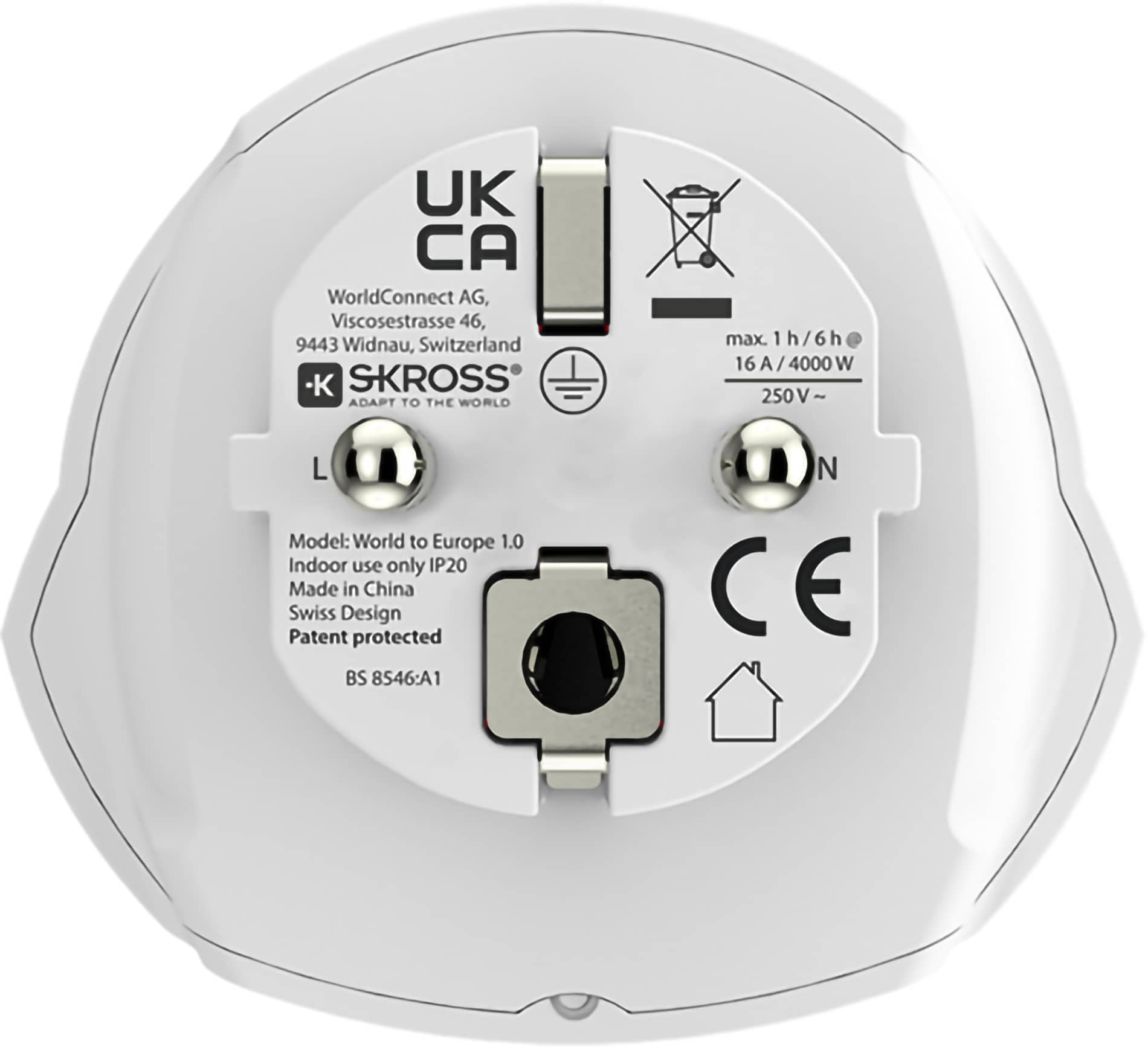 Picture of Skross World to Europe Travel Adaptor